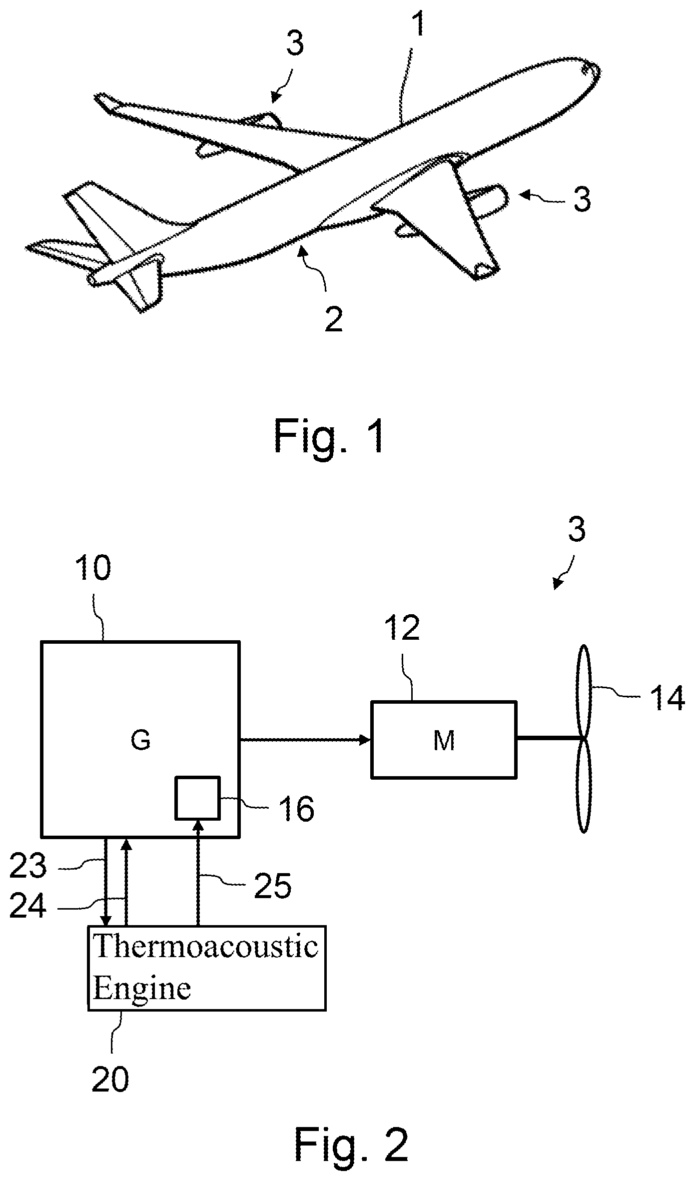 Patent US12129039 — Electric propulsion system of an aircraft — Figure 1