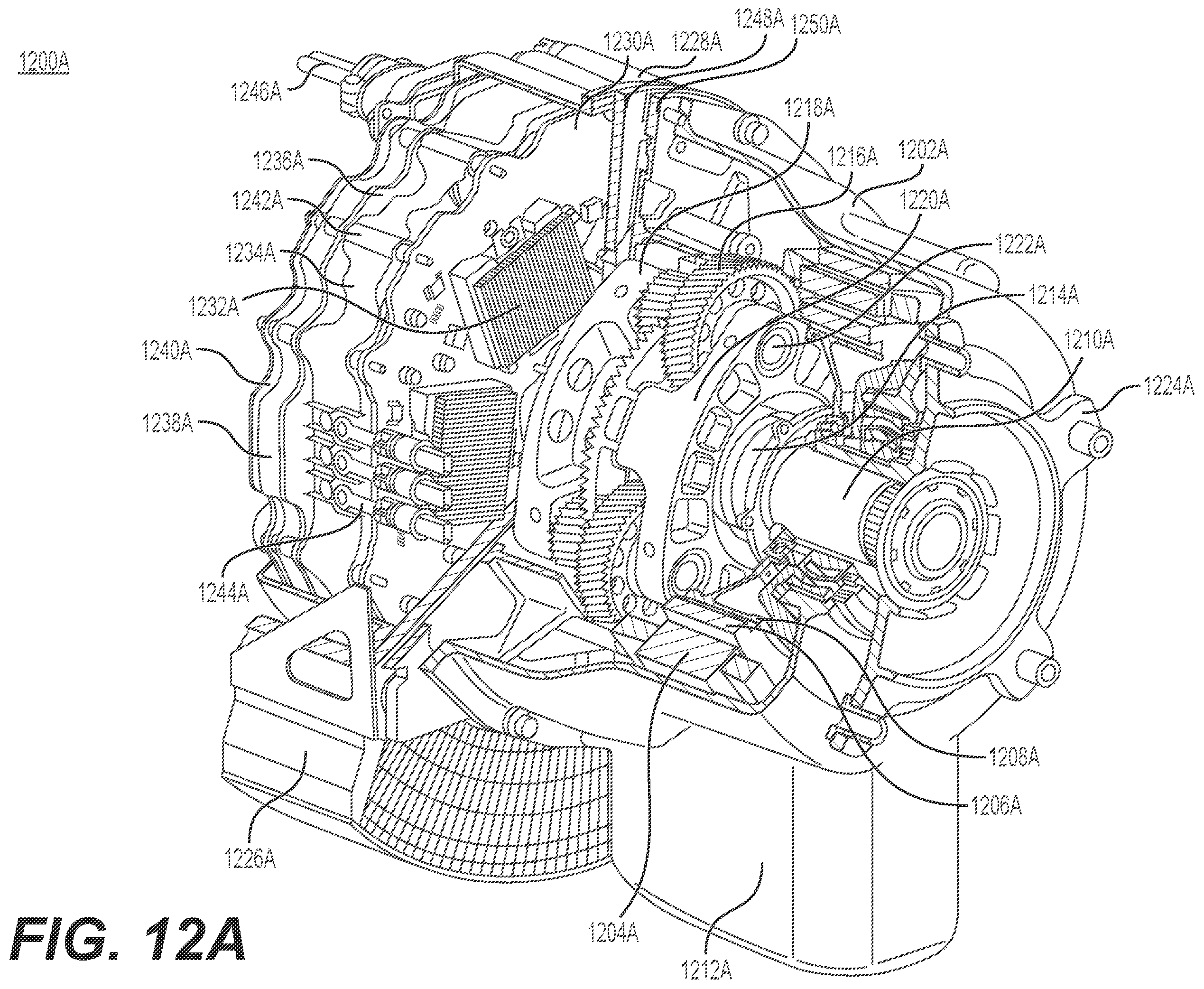 Patent US12129040 Figure 12 – Systems and methods for oil management in gearboxes for eVTOL aircraft
