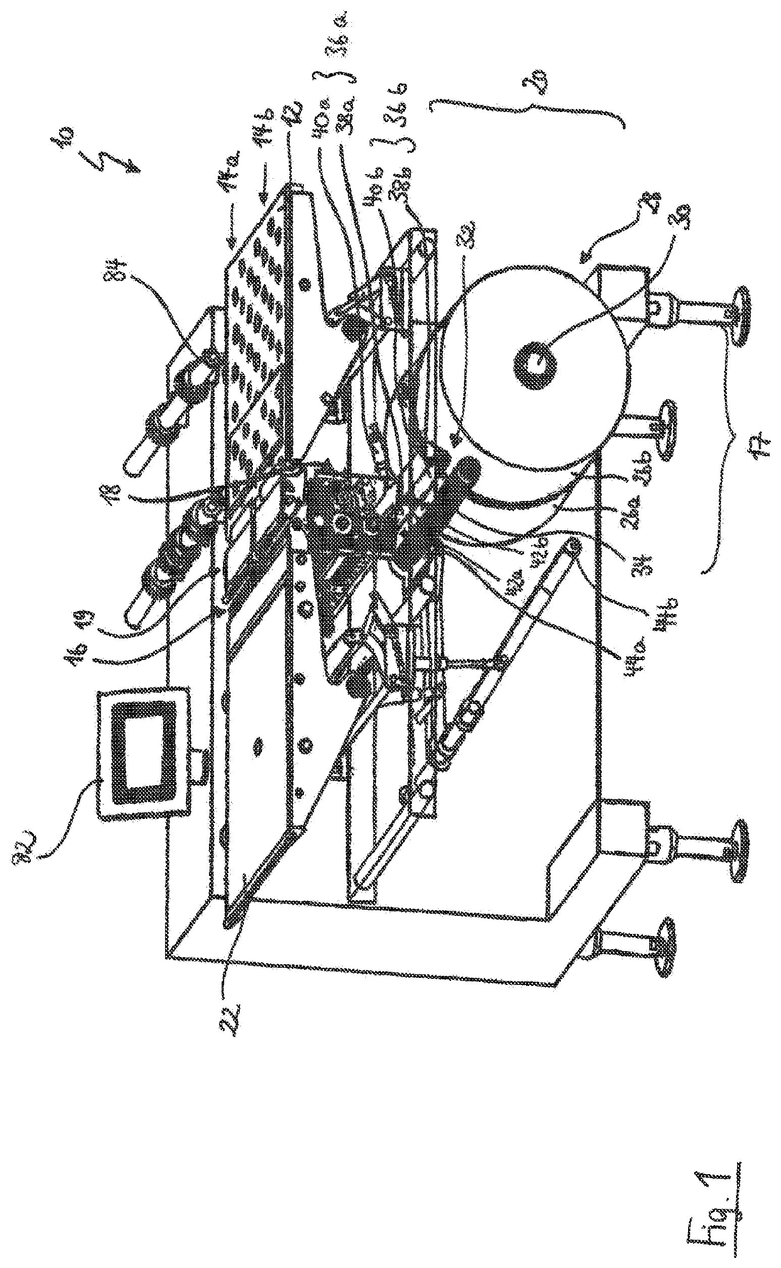 Patent US12129059 — Apparatus for the track individual provision of sheet material for placing underneath — Figure 1