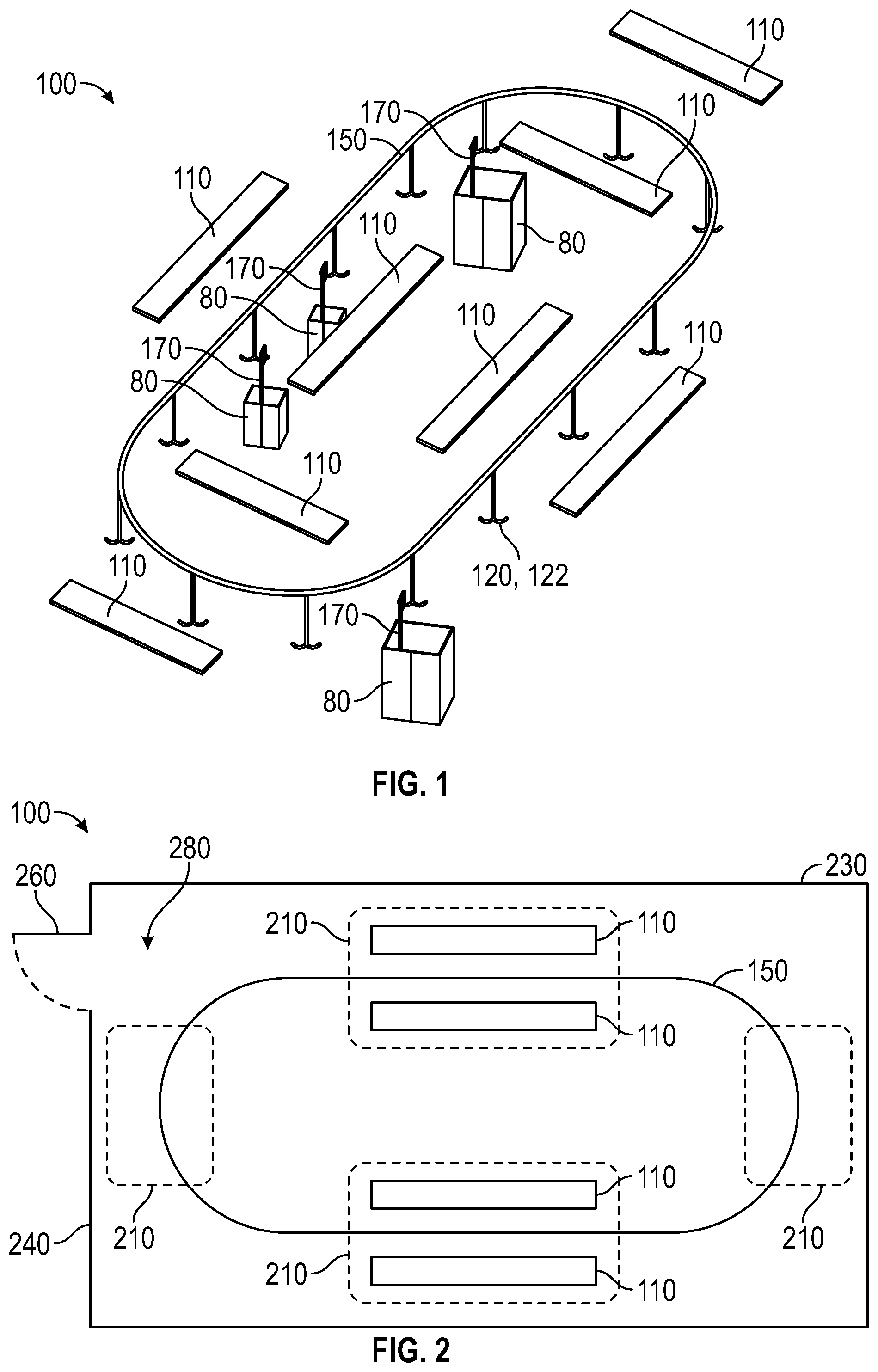 Patent US12129064 — Hanger apparatus — Figure 1