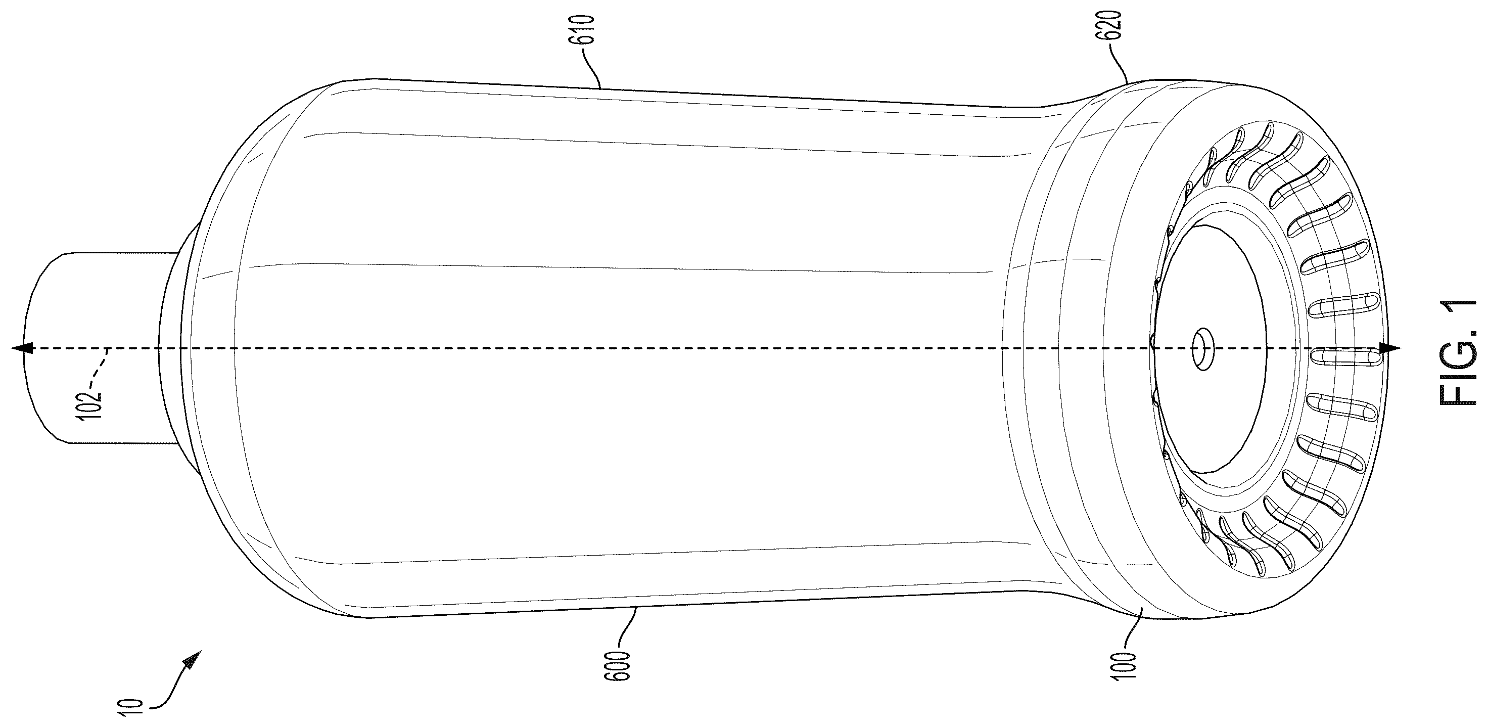 Patent US12129072 Figure 1 – Flexible base for aseptic-fill bottles