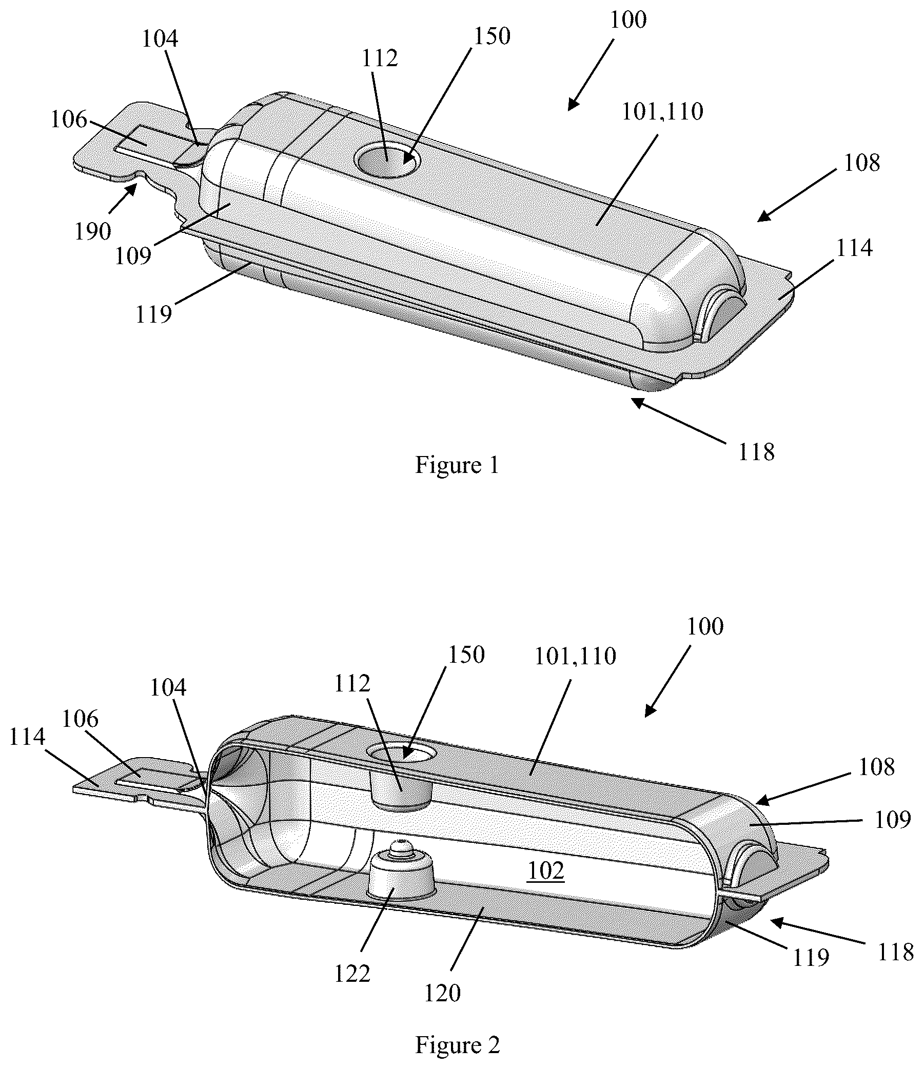 Patent US12129093 Figure 1 – Liquid container with anti-crushing feature