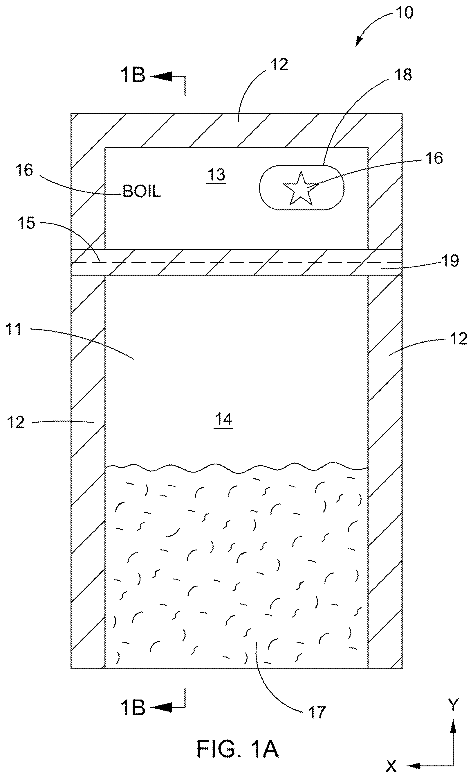 Patent US12129098 — Ovenable package — Figure 1