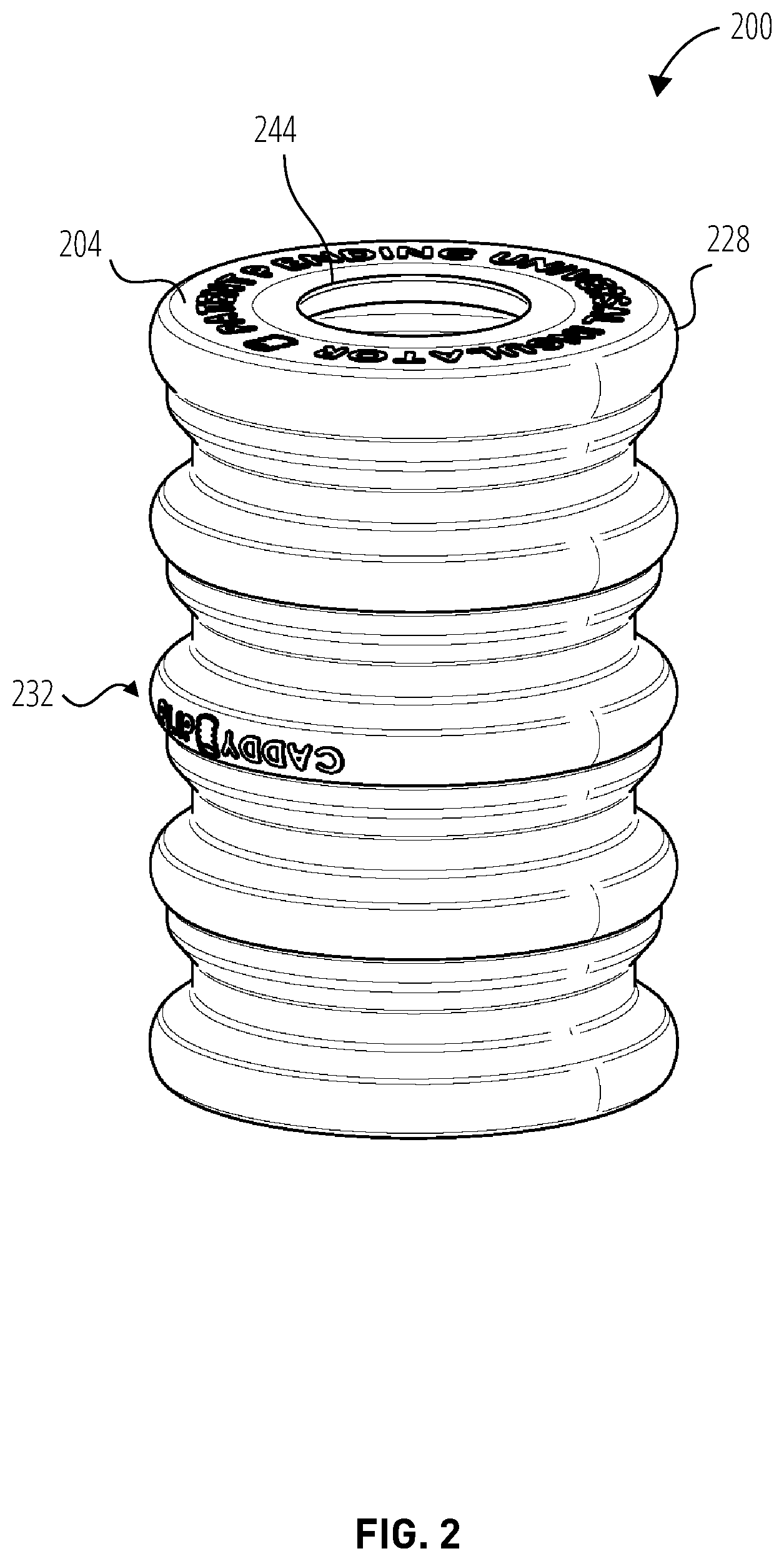 Patent US12129101 Figure 2 – Beverage insulator and methods of using same
