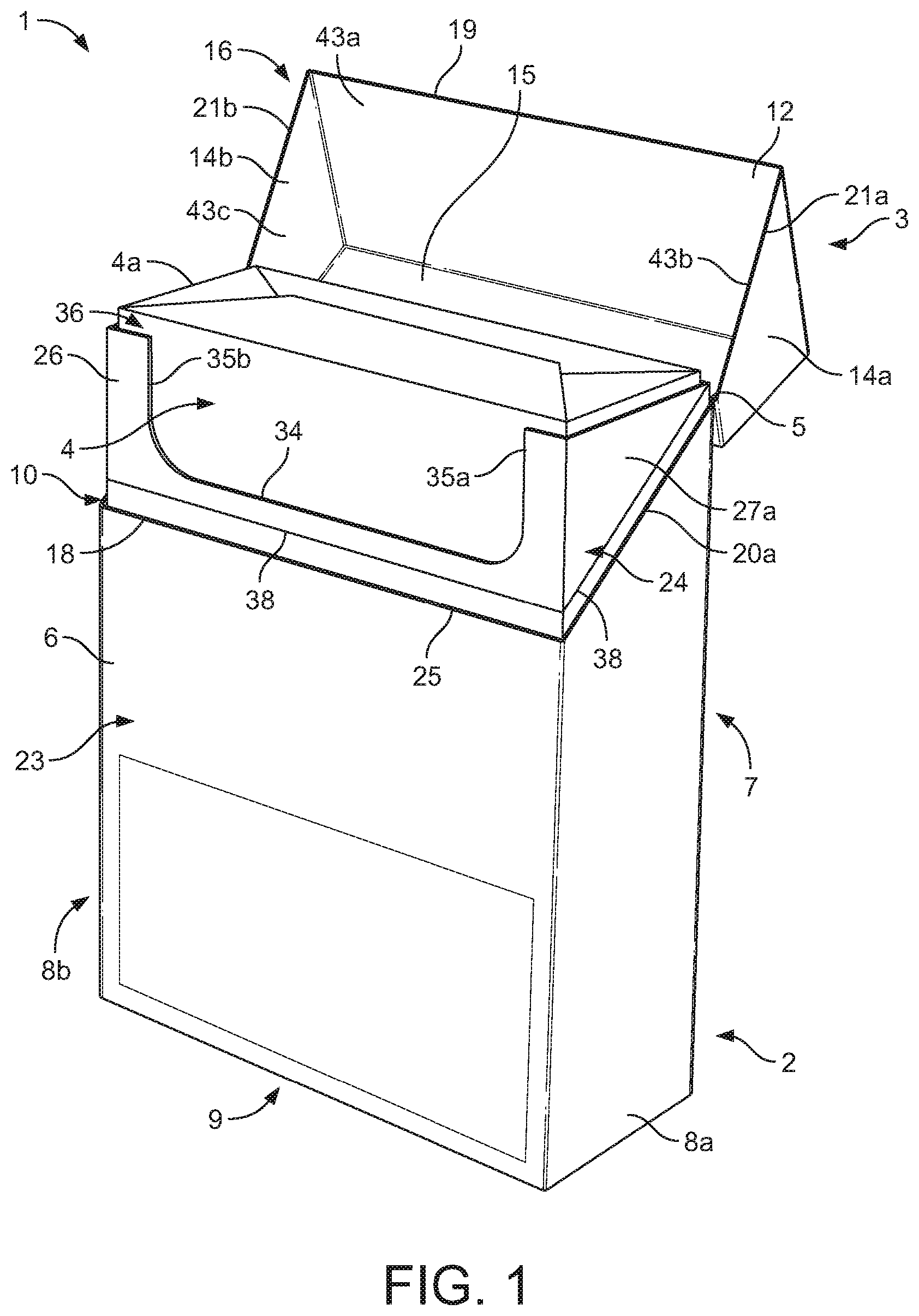Patent US12129105 — Package — Figure 1