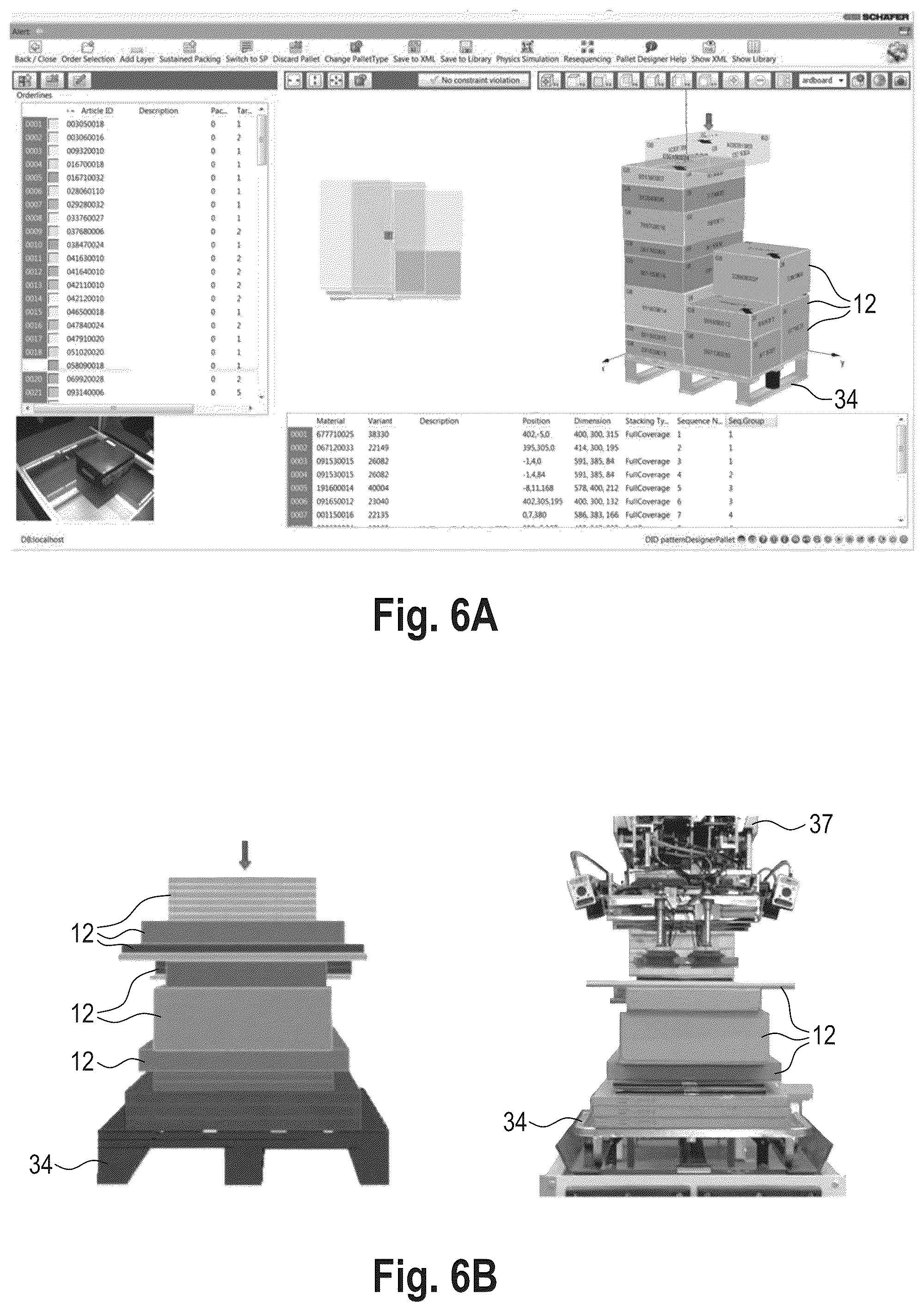 Patent US12129120 Figure 7 – System and method for picking flat-pack articles