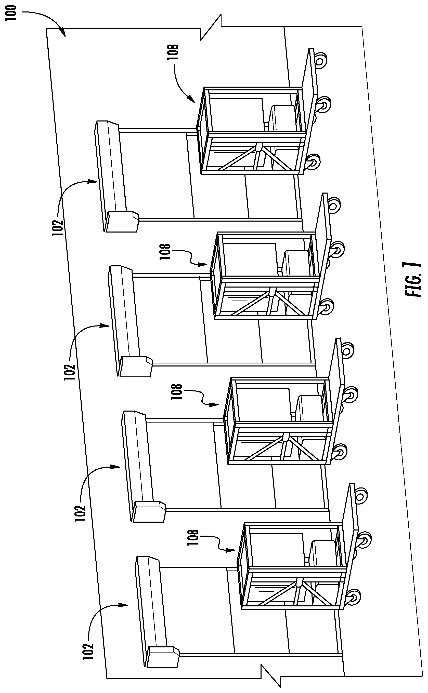 Patent US12129134 — Temperature control docking system — Figure 1
