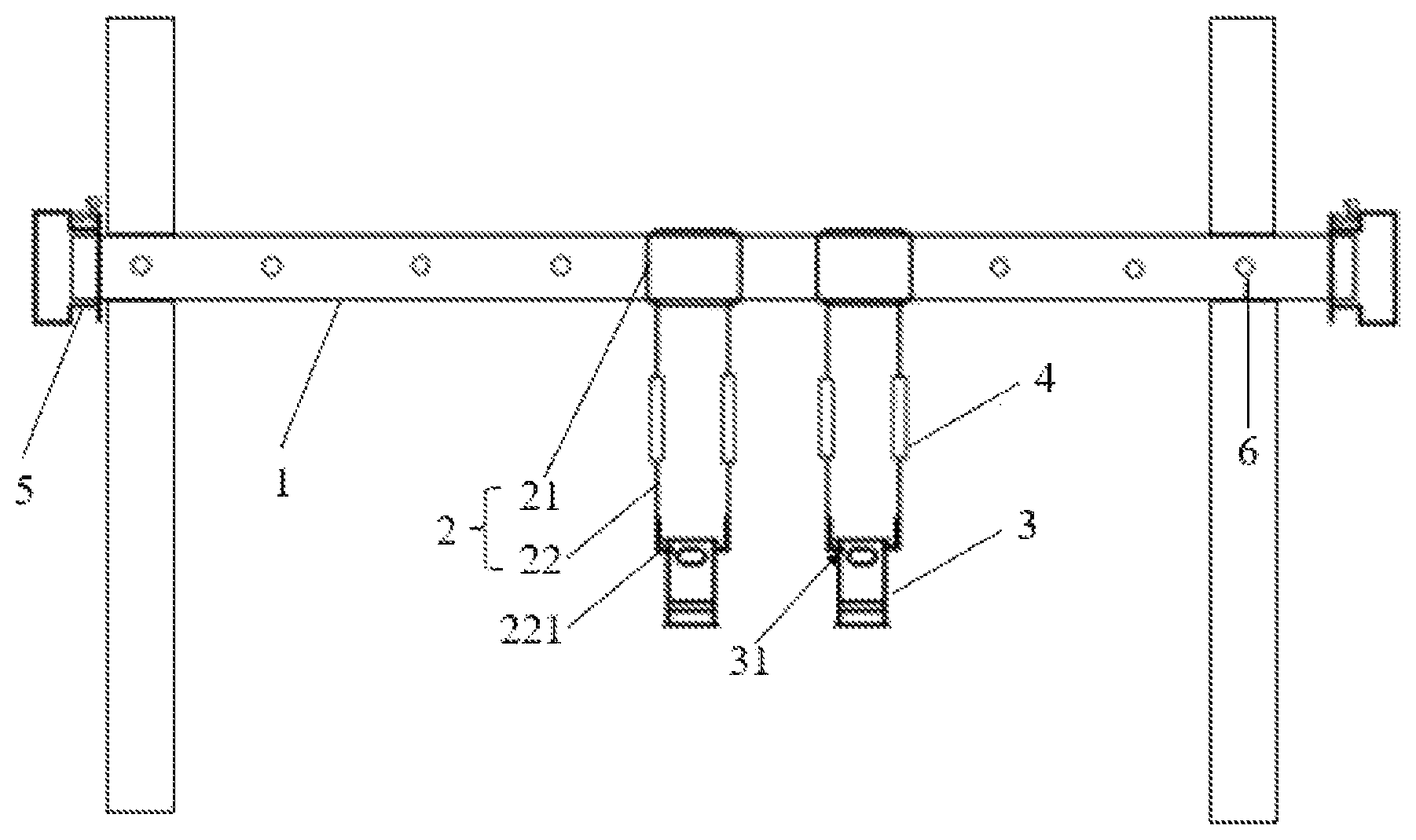 Patent US12129135 — Transportation device for fruit and vegetable picking in solar greenhouse — Figure 1
