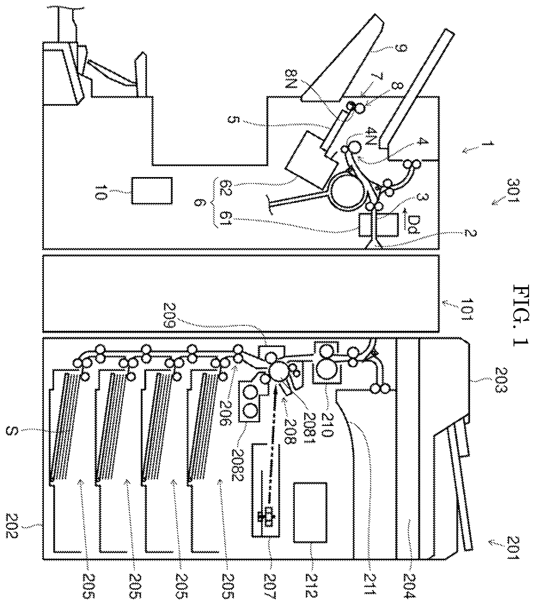 Patent US12129139 — Sheet post-processing apparatus and image forming system — Figure 1