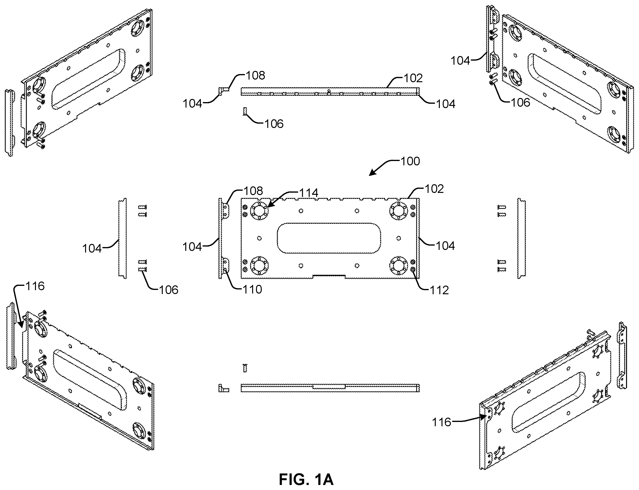 Patent US12129159 — Systems and methods for modular carriage width adjustment — Figure 1