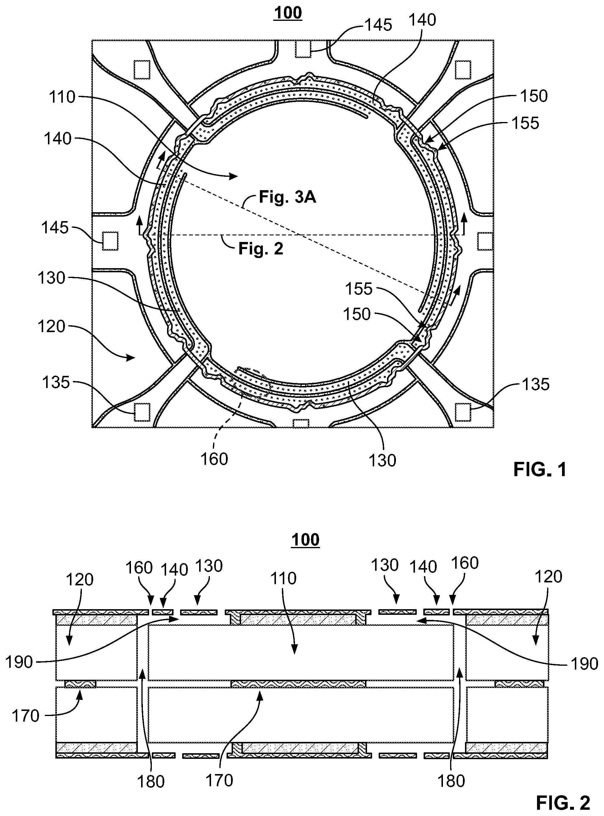 Patent US12129167 Figure 1 – Interlocking proof mass for mems inertial sensing device