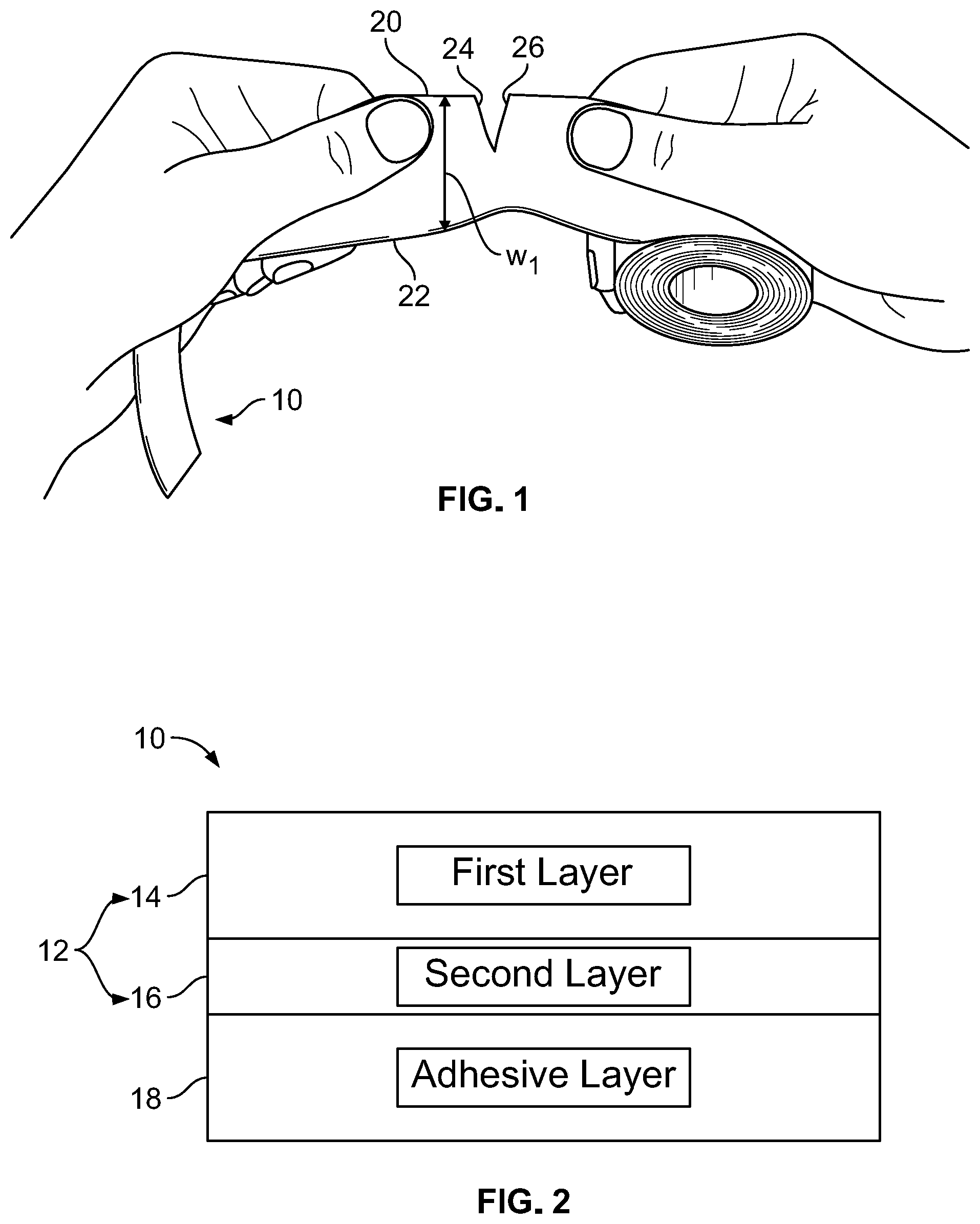 Patent US12129408 — Tape — Figure 1