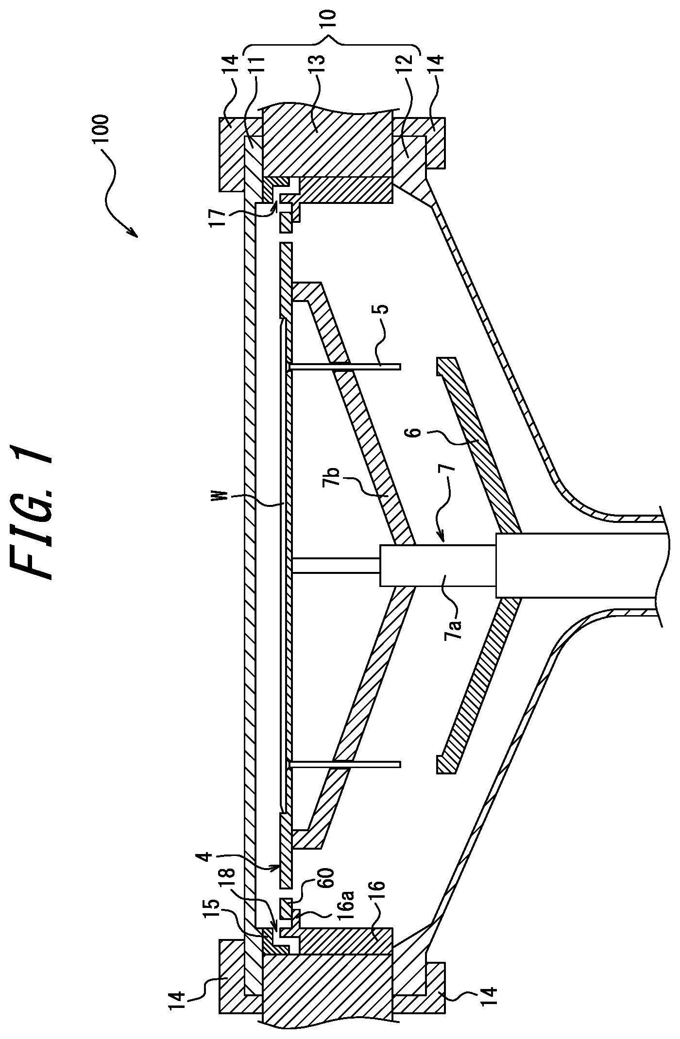 Patent US12129543 — Epitaxial growth apparatus and method of producing epitaxial wafer — Figure 1