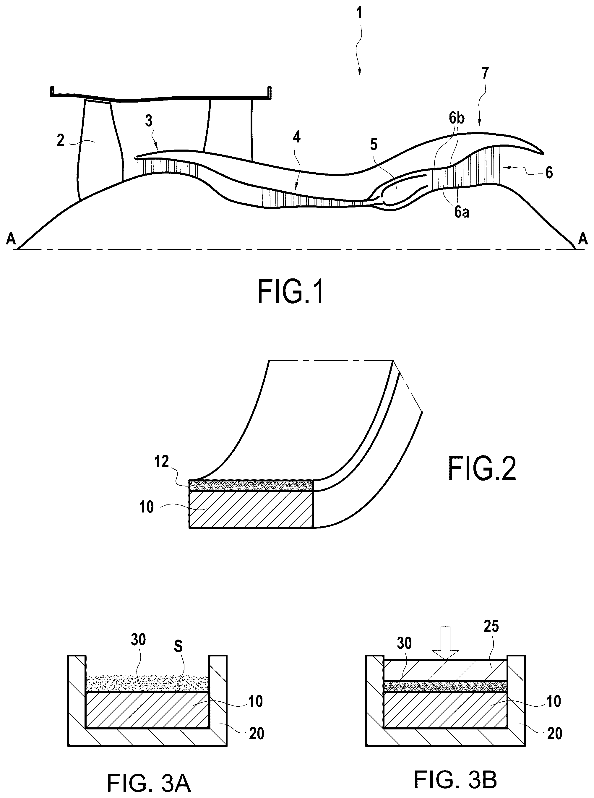 Patent US12129553 — Method for manufacturing an abradable layer — Figure 1