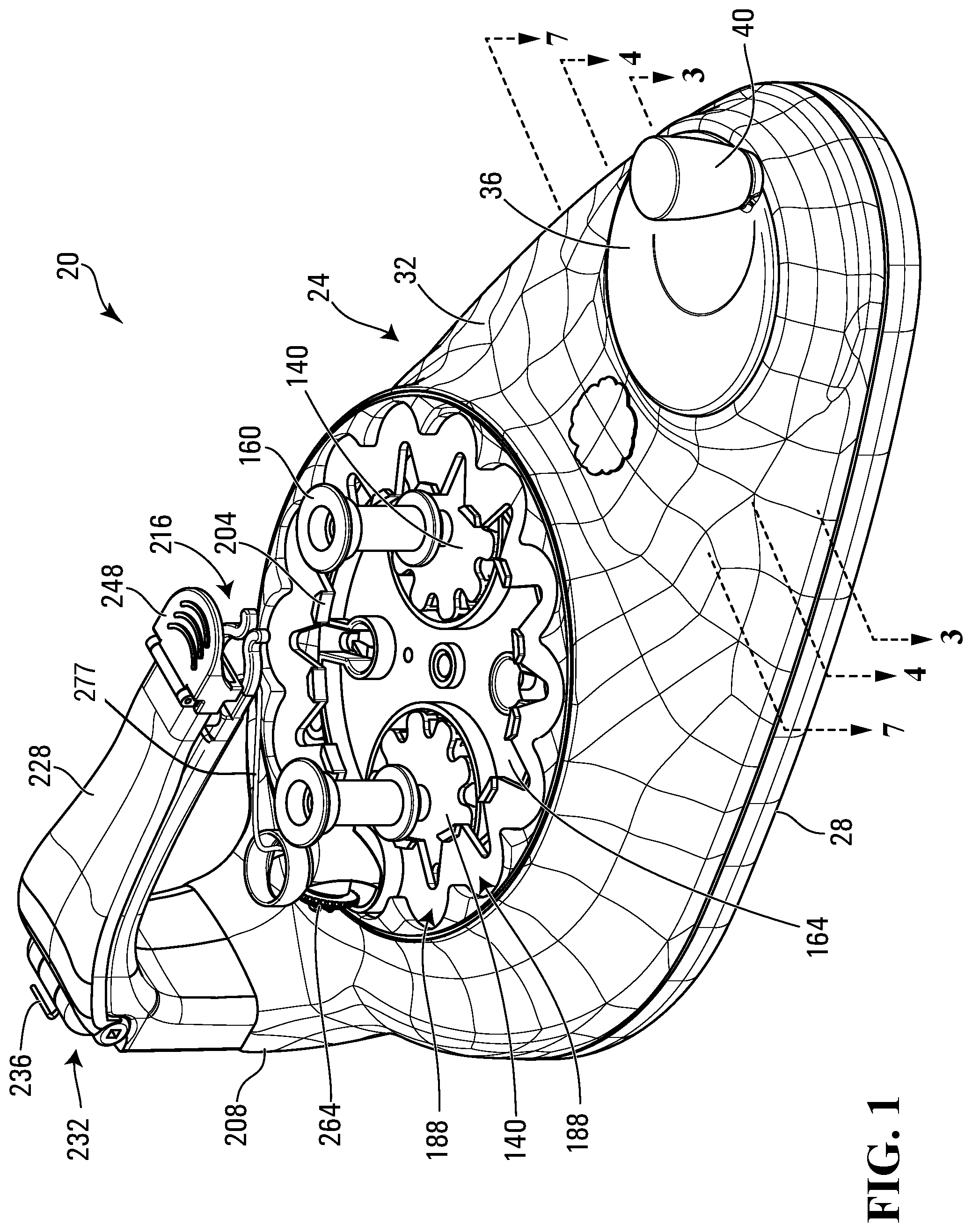 Patent US12129582 — Braiding machine — Figure 1