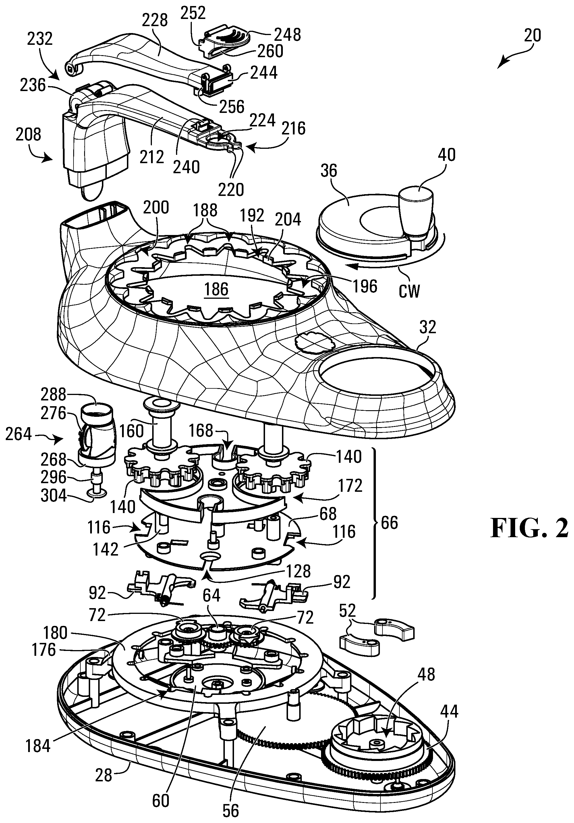 Patent US12129582 Figure 2 – Braiding machine