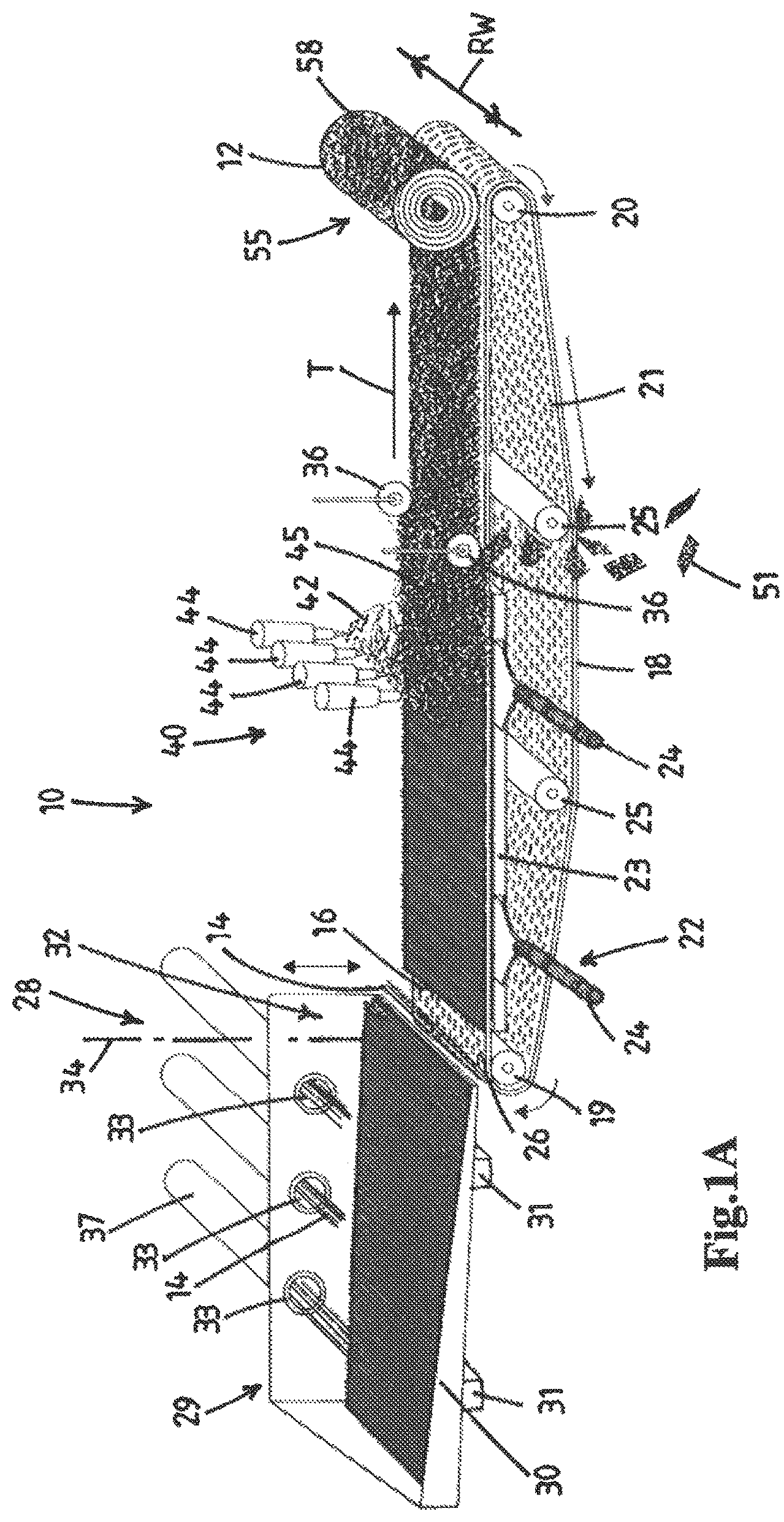 Patent US12129583 — Method and device for producing a ribbon and a thread of bamboo fiber — Figure 1