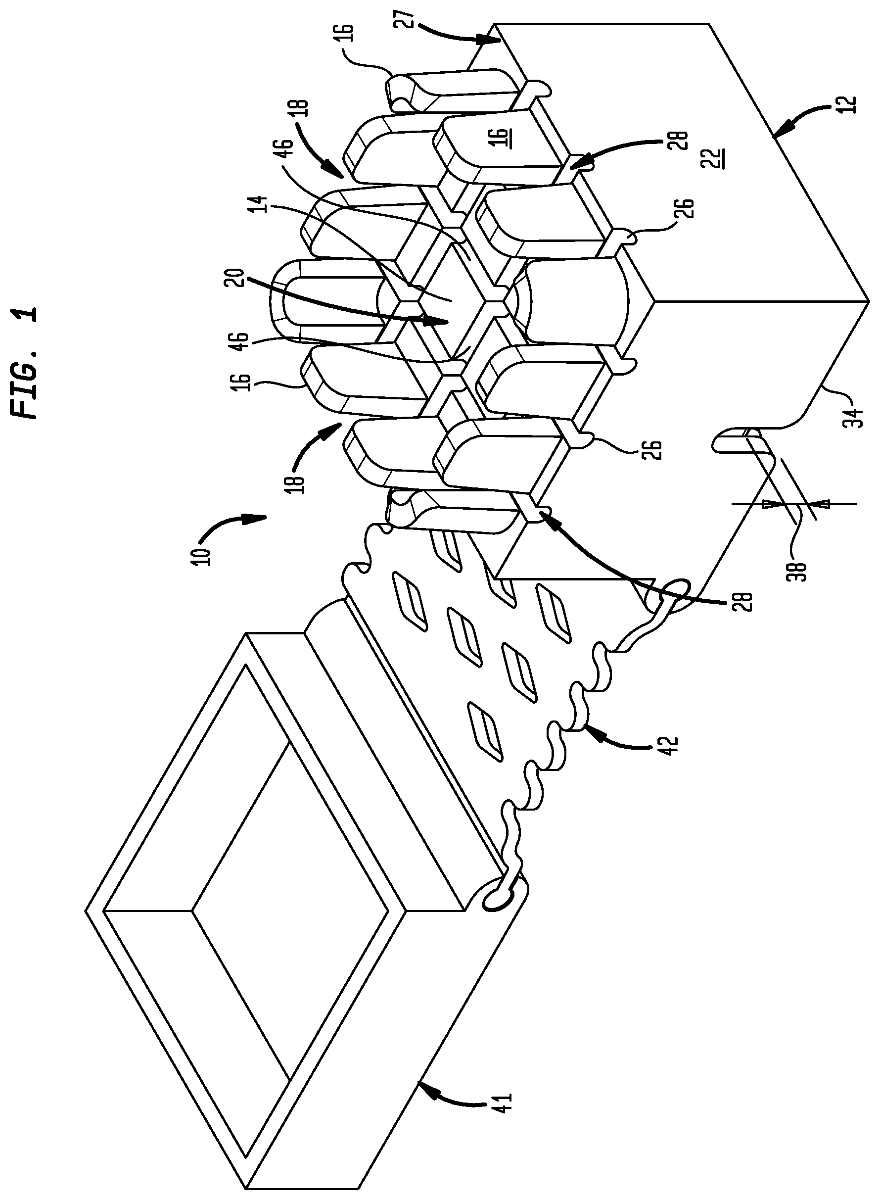 Patent US12129585 — Thread conditioner and cutter — Figure 1