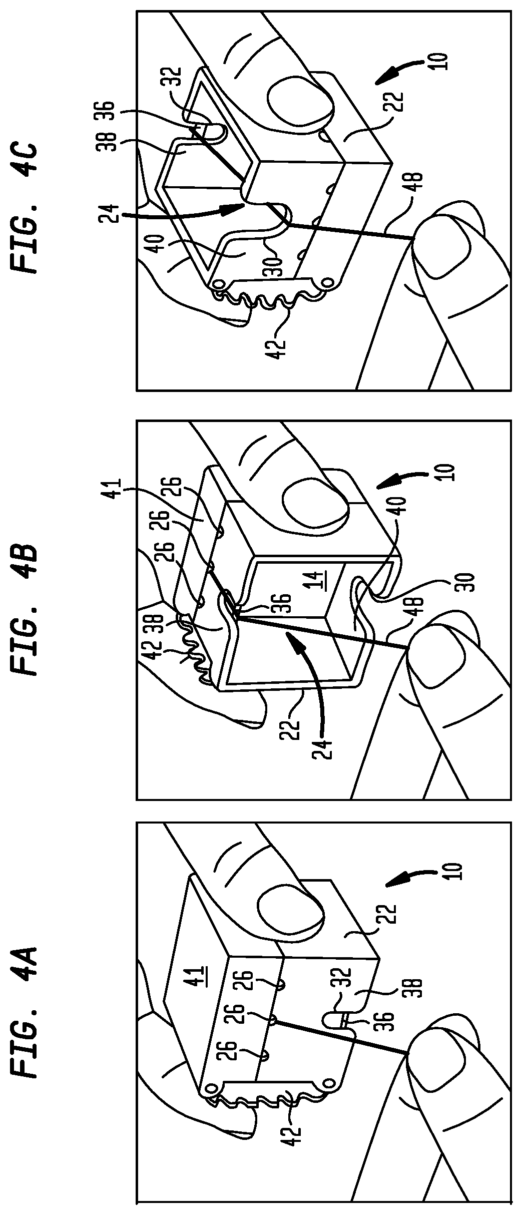 Patent US12129585 Figure 4 – Thread conditioner and cutter