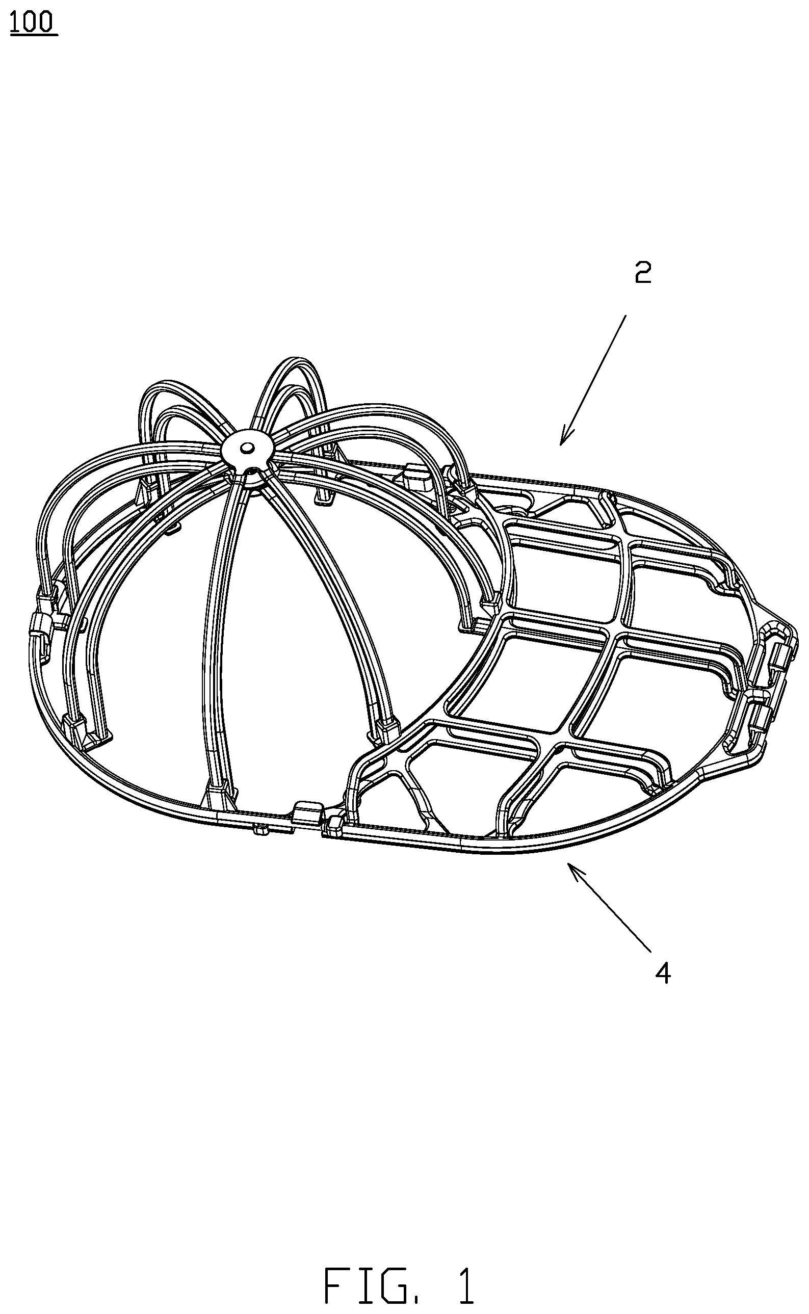 Patent US12129593 — Holder for cap washing — Figure 1