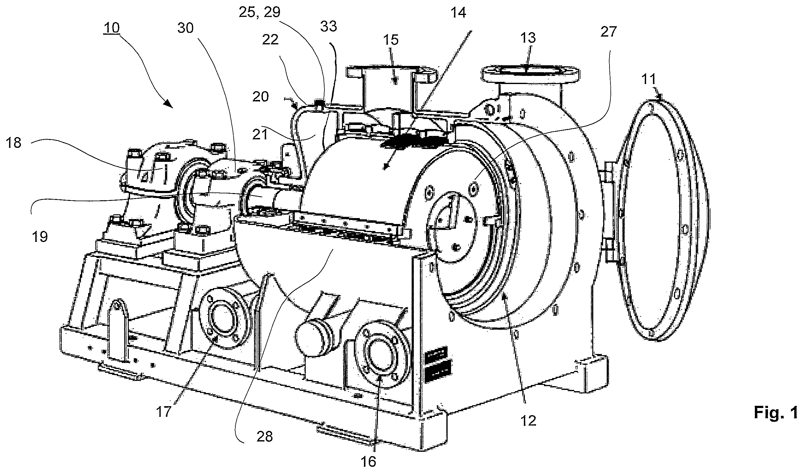 Patent US12129599 — Pressure screen for a fiber web product process with removable cover — Figure 1