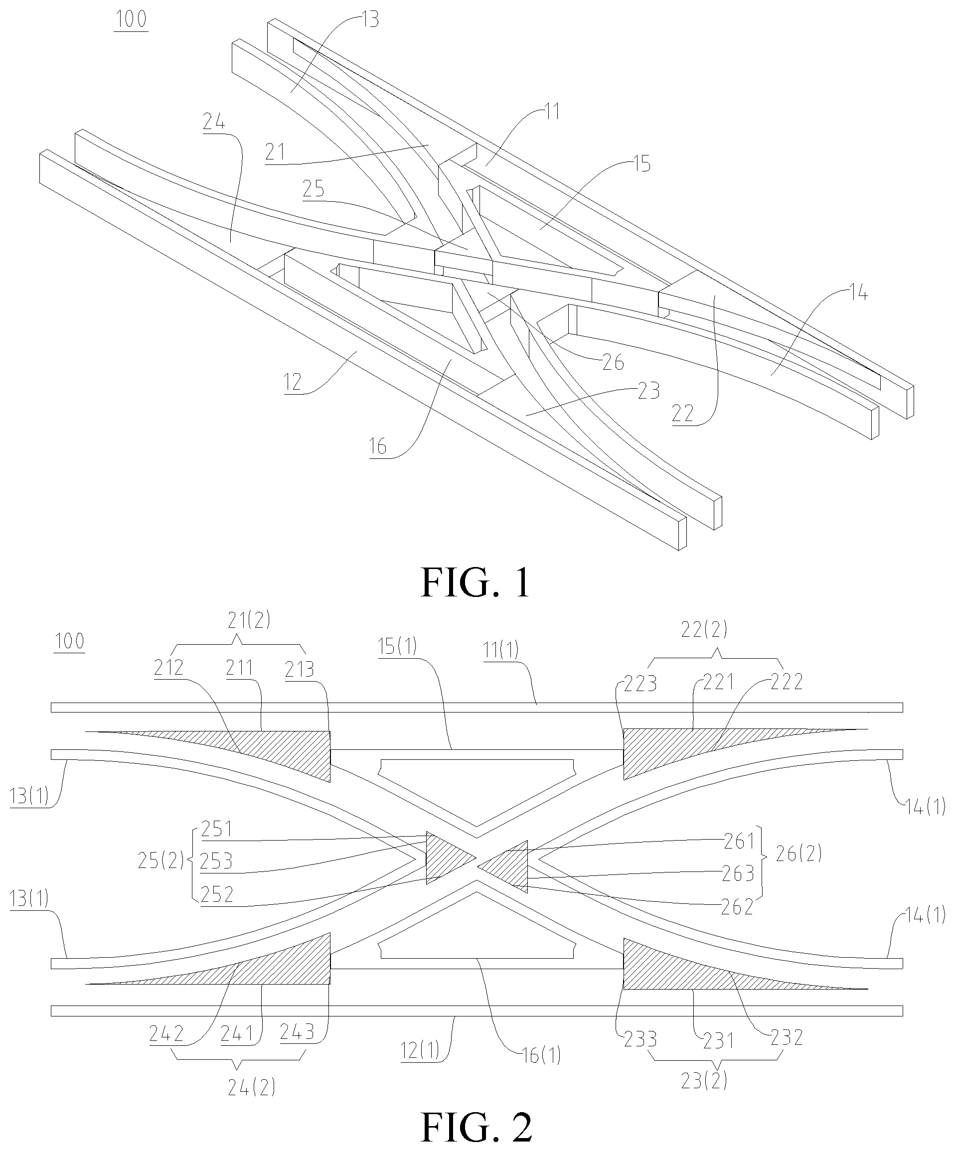 Patent US12129604 — Inner guide type rail switch and rail transit system having same — Figure 1