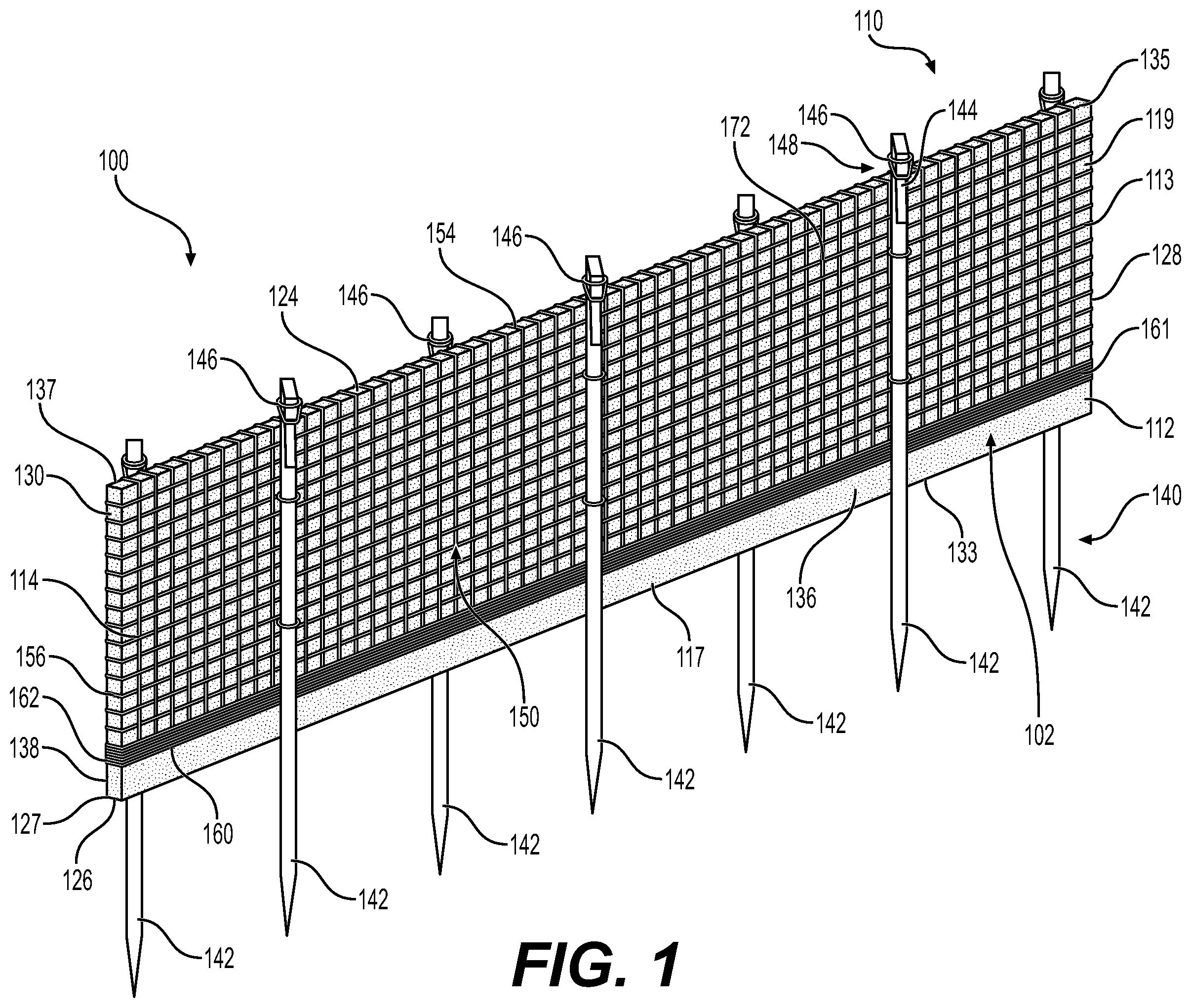 Patent US12129617 — Fiber sheet system — Figure 1