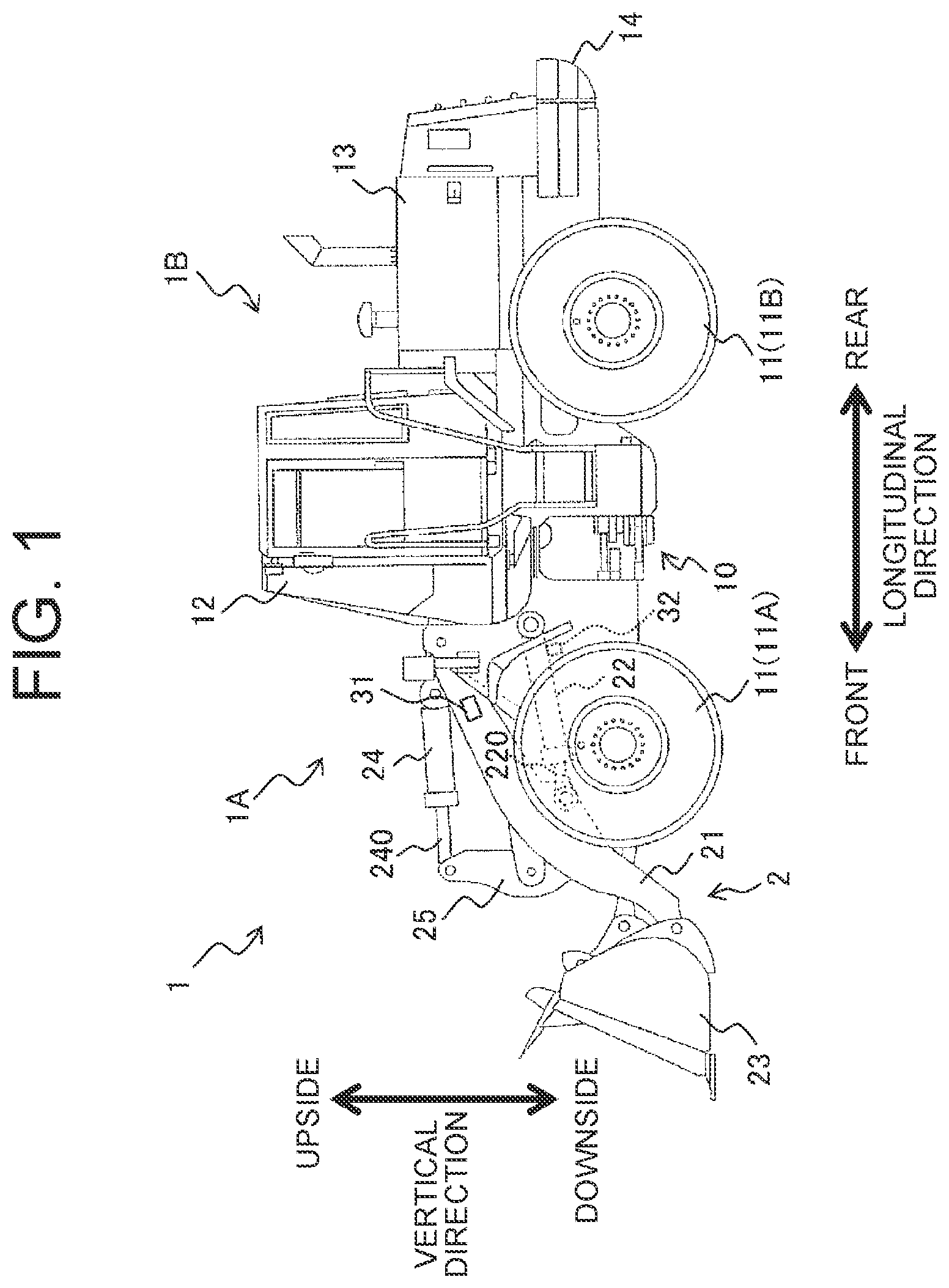Patent US12129627 — Work vehicle — Figure 1