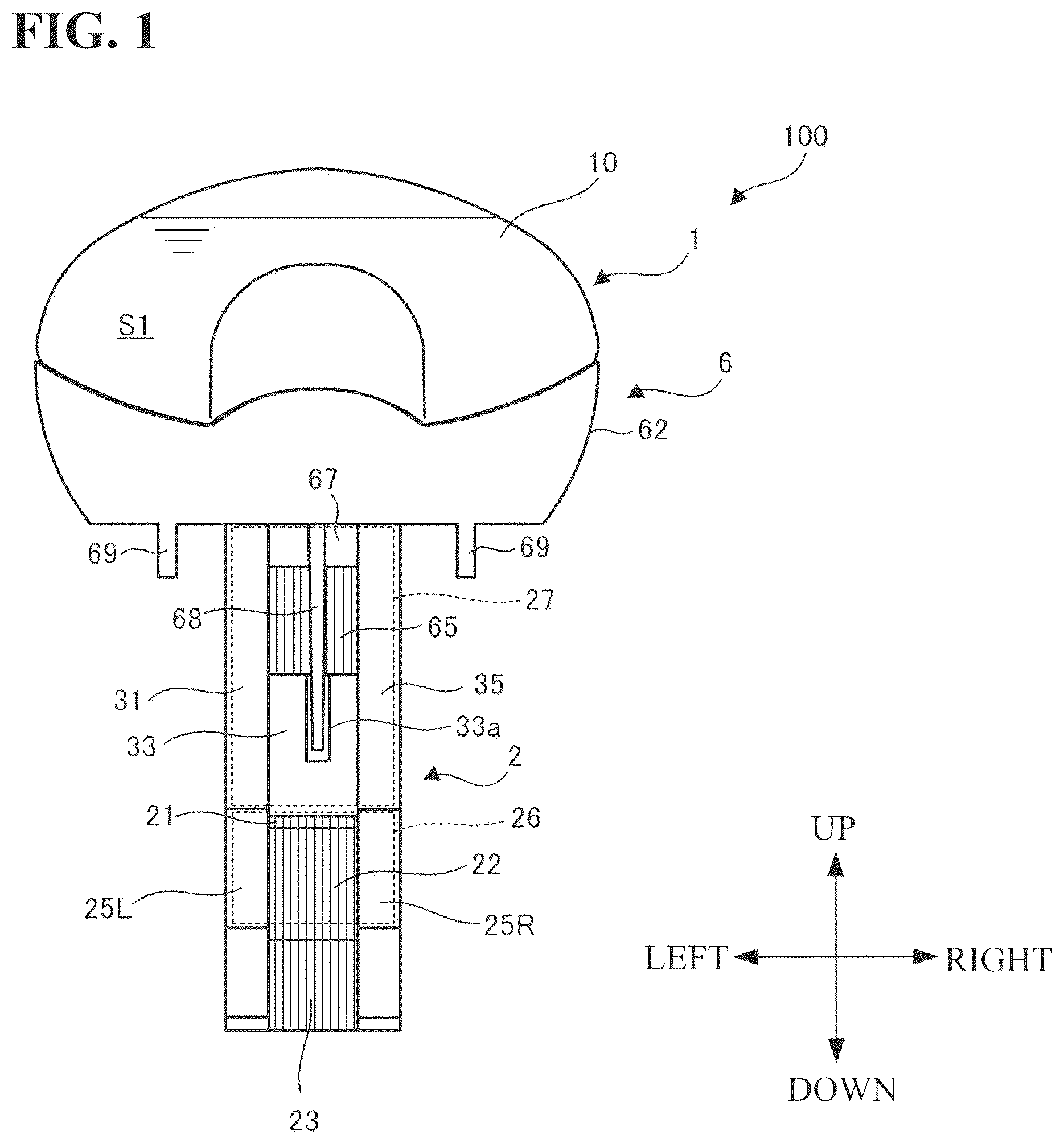 Patent US12129639 — Chemical solution supply device — Figure 1