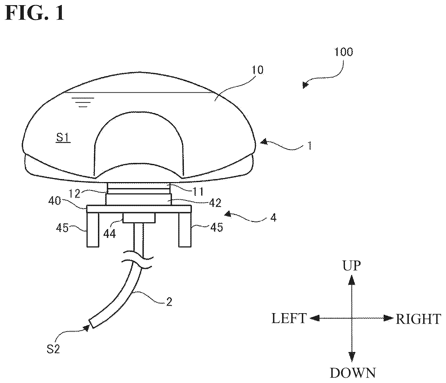 Patent US12129640 — Chemical solution supply device — Figure 1