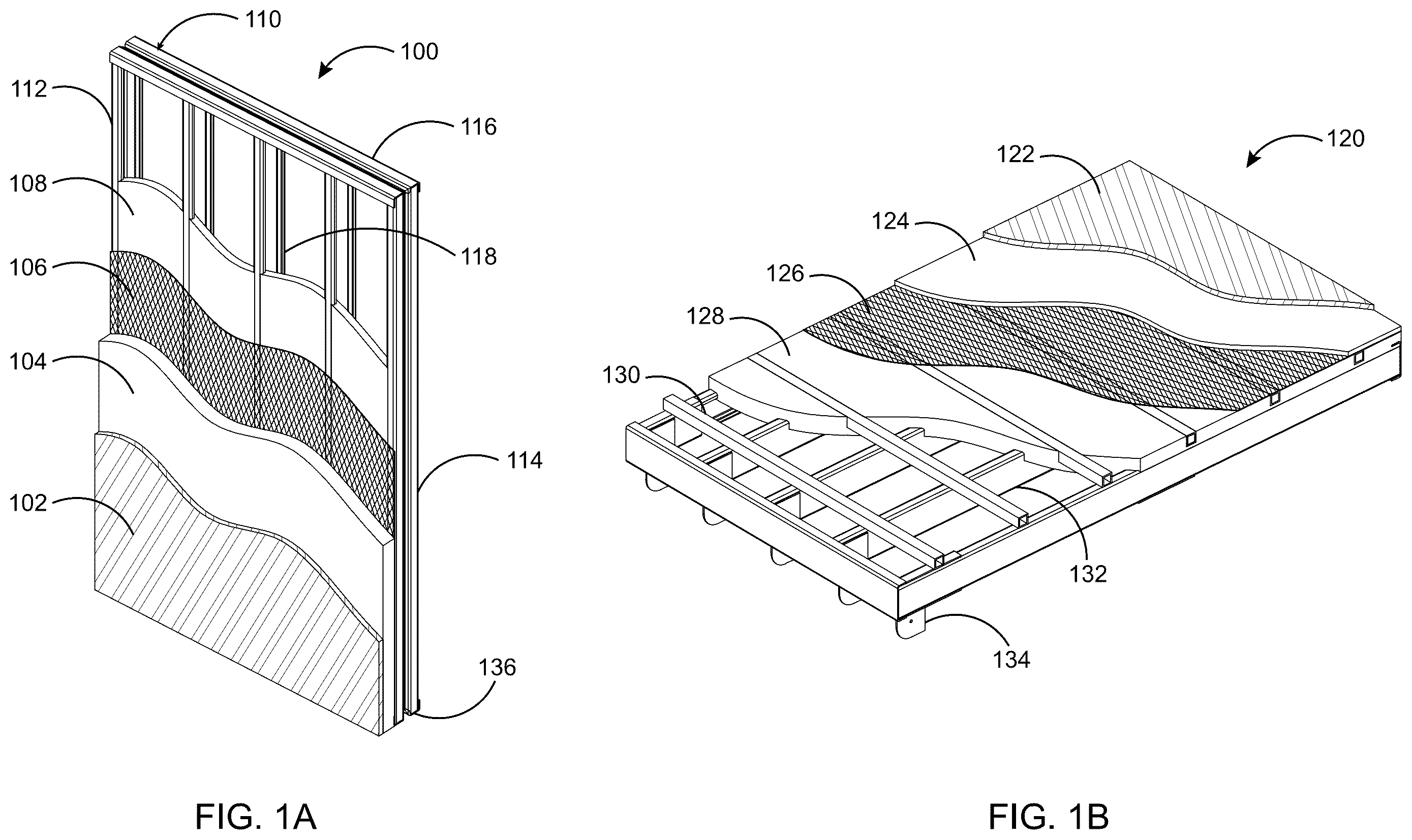 Patent US12129652 Figure 1 – Building system and method utilizing integrated insulation, method to construct wall panel