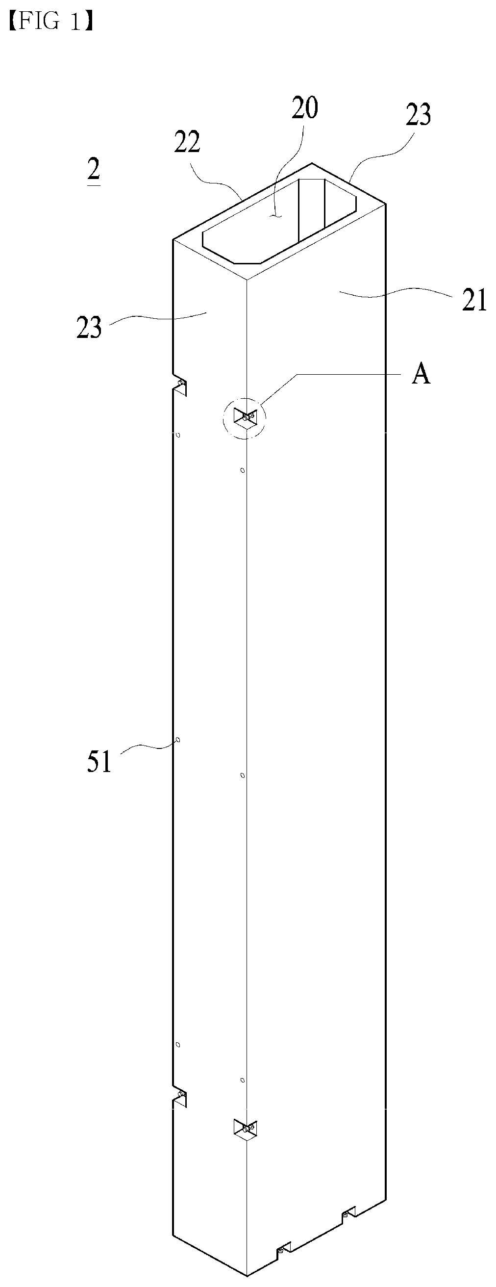 Patent US12129653 — Variable assembly PC member — Figure 1