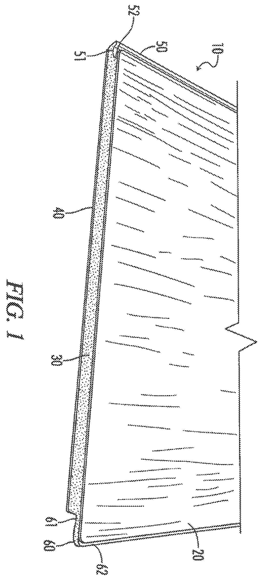 Patent US12129665 — Engineered waterproof plastic composite flooring and wall covering planks — Figure 1