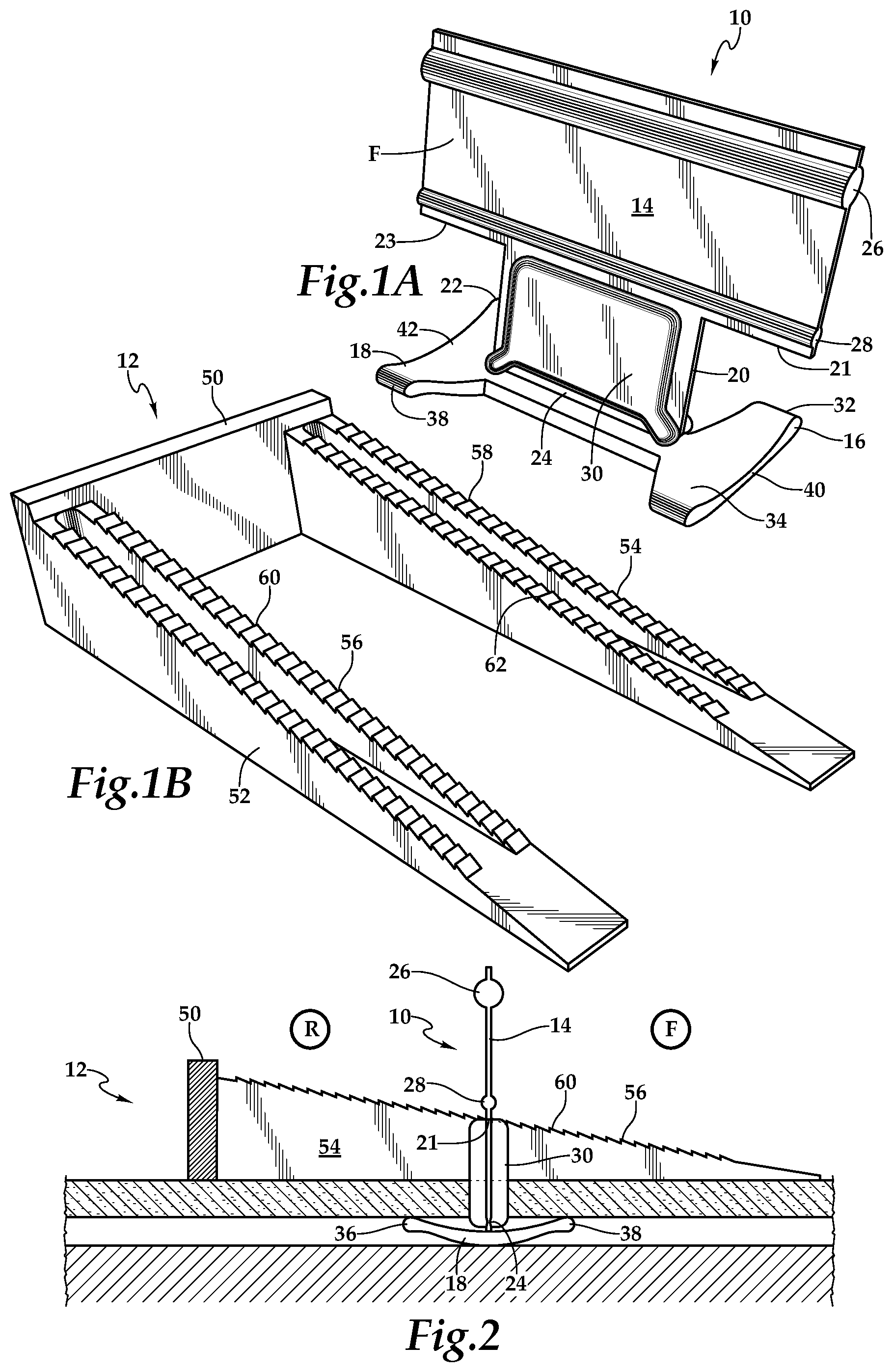 Patent US12129671 — Device for leveling and aligning tiles and method for leveling and aligning tiles — Figure 1