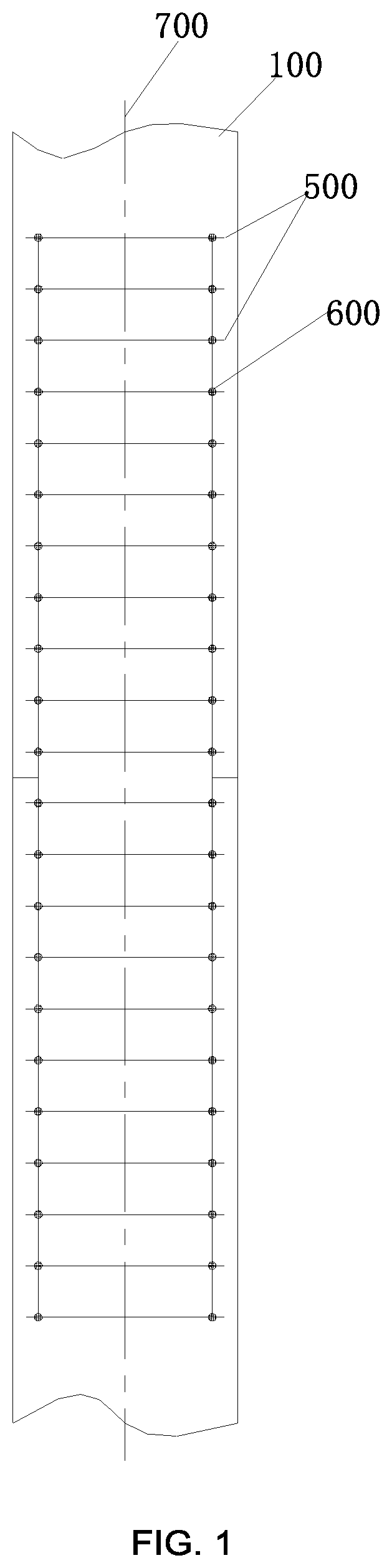 Patent US12129674 Figure 1 – Foundation bolt pre-embedding positioning mold and method for mounting foundation bolt