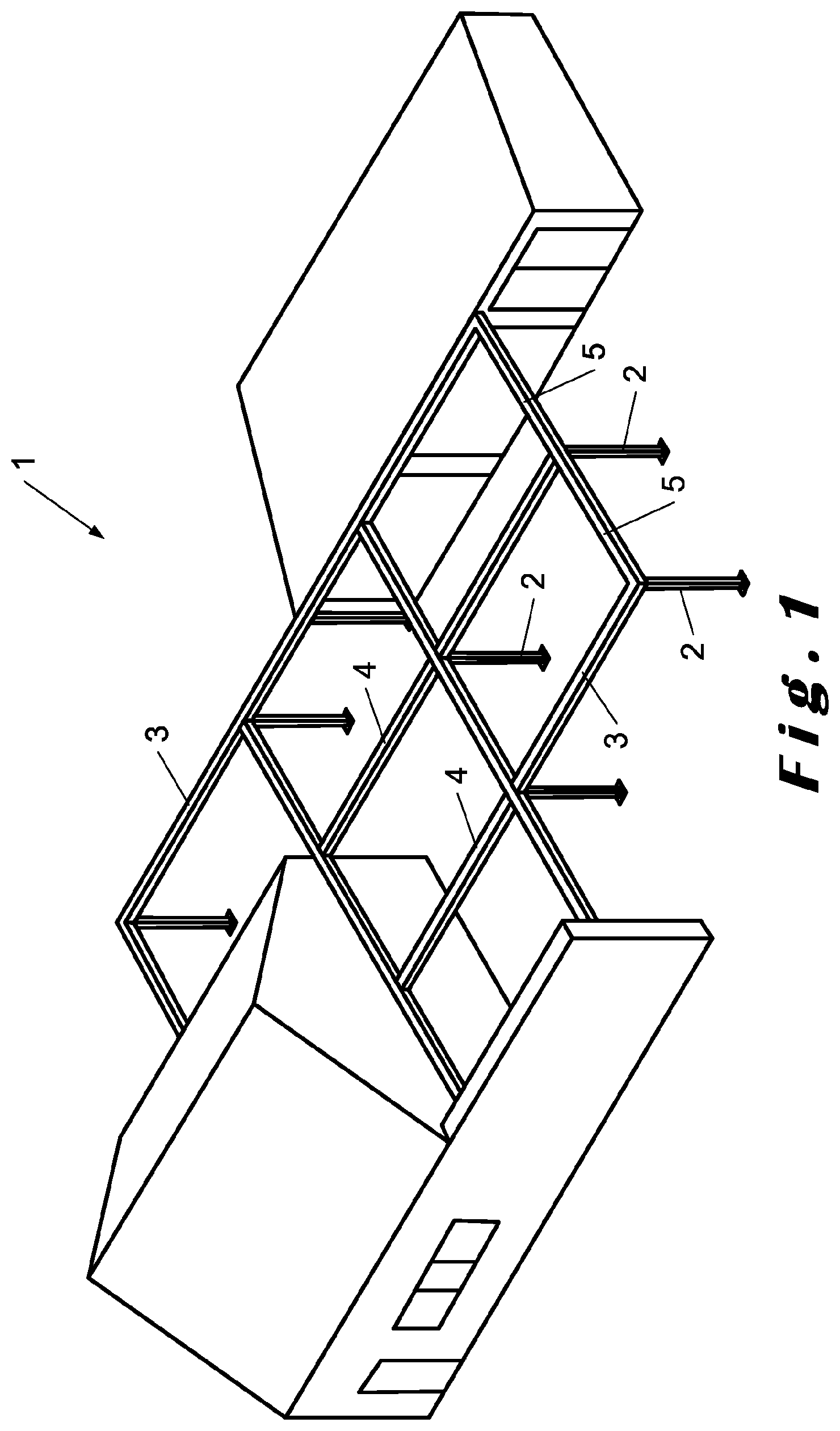 Patent US12129678 — Terrace canopy — Figure 1