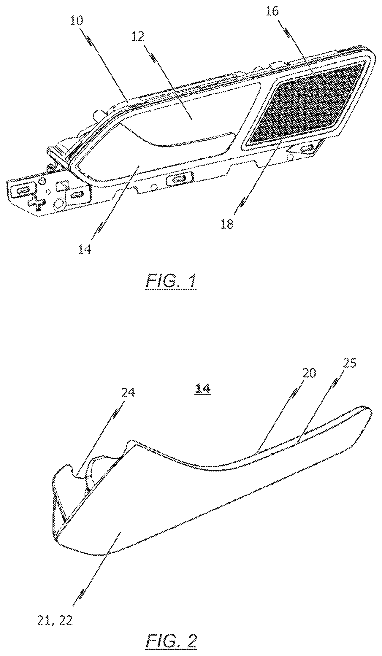 Patent US12129692 — Actuating element, in particular a handle element, of an inner door handle arrangement of a vehicle and method for producing such an actuating element — Figure 1