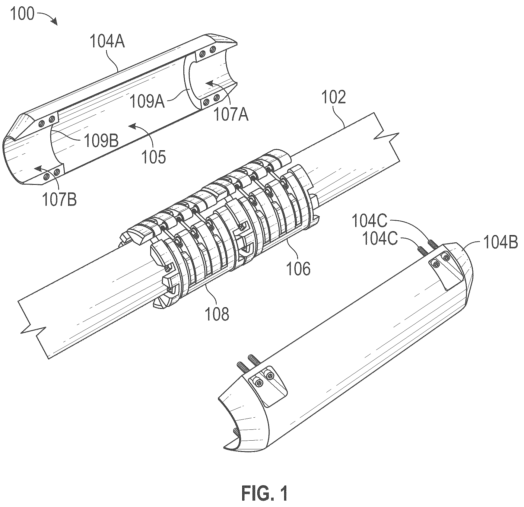Patent US12129717 — Drill pipe torque reducer and method — Figure 1