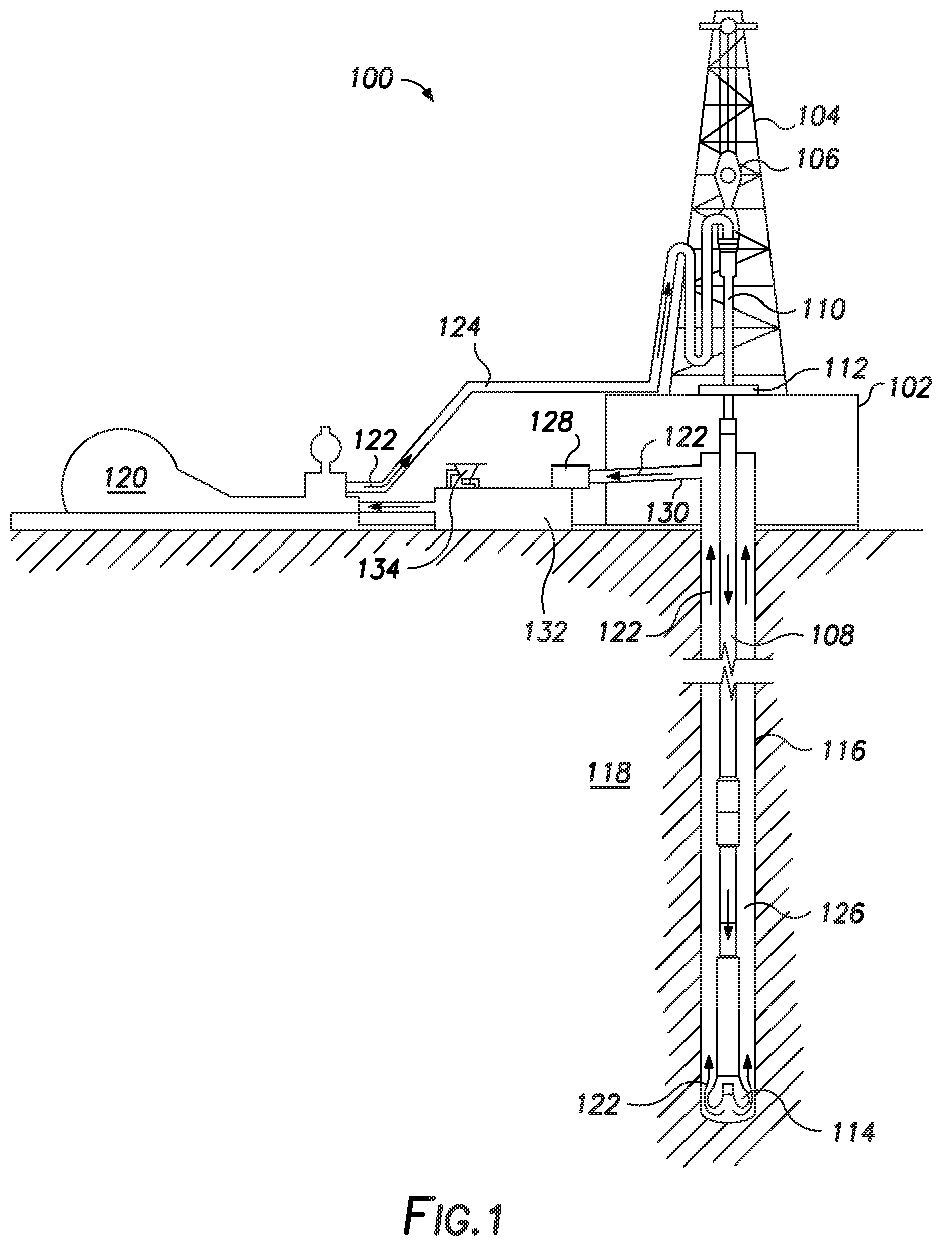 Patent US12129723 — Managing dielectric properties of pulsed power drilling fluids — Figure 1