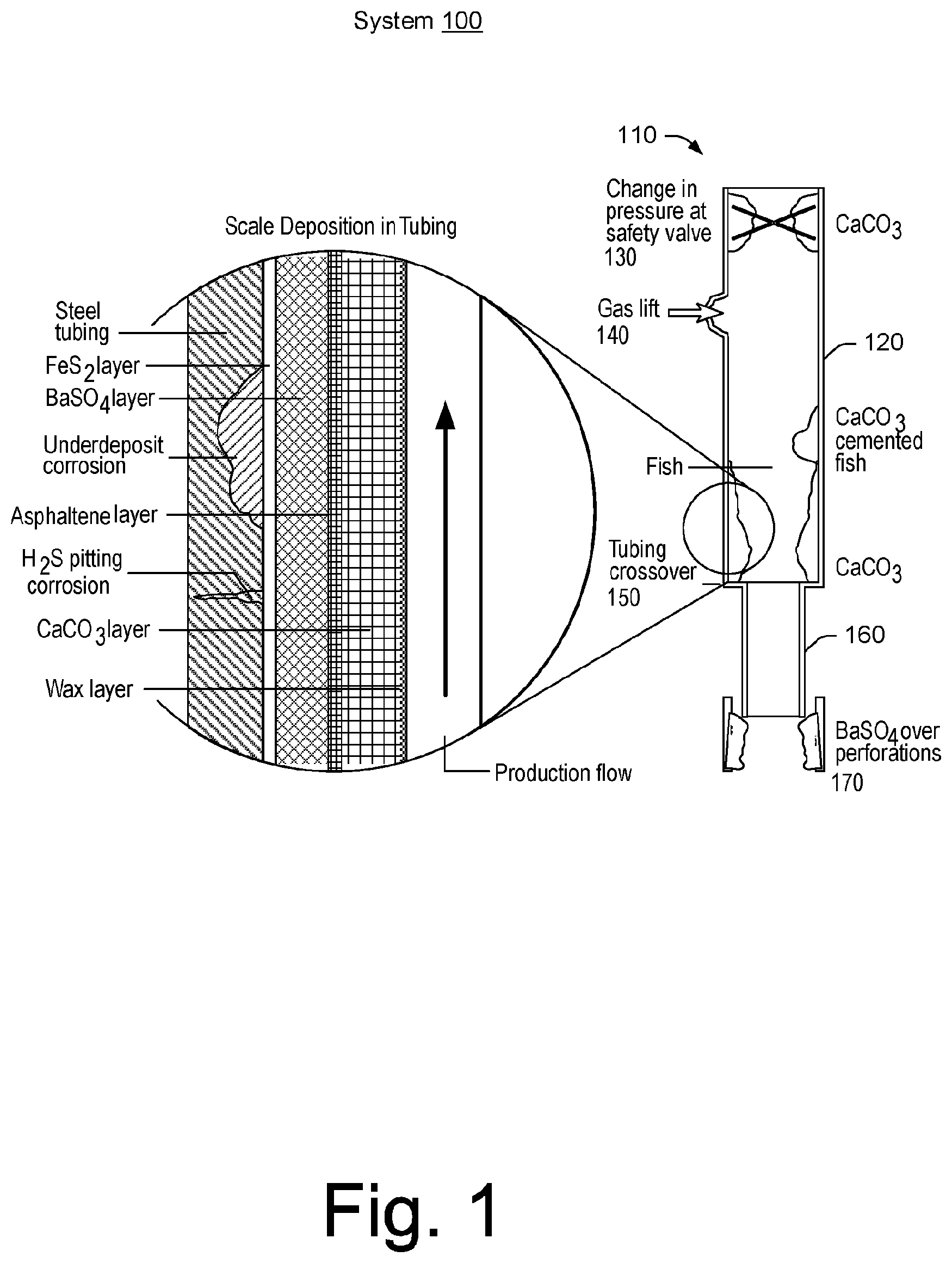 Patent US12129740 — Downhole scale mitigation component — Figure 1