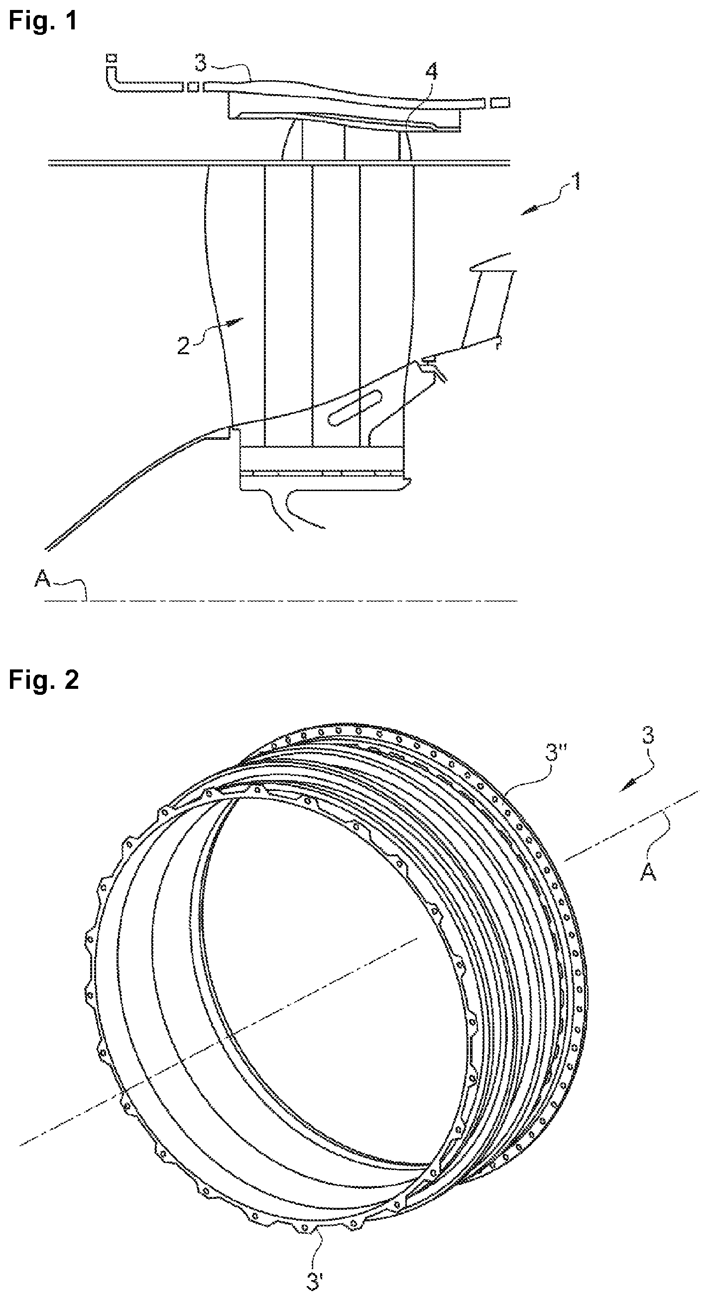 Patent US12129761 — Aircraft turbomachine casing and method of manufacturing same — Figure 1