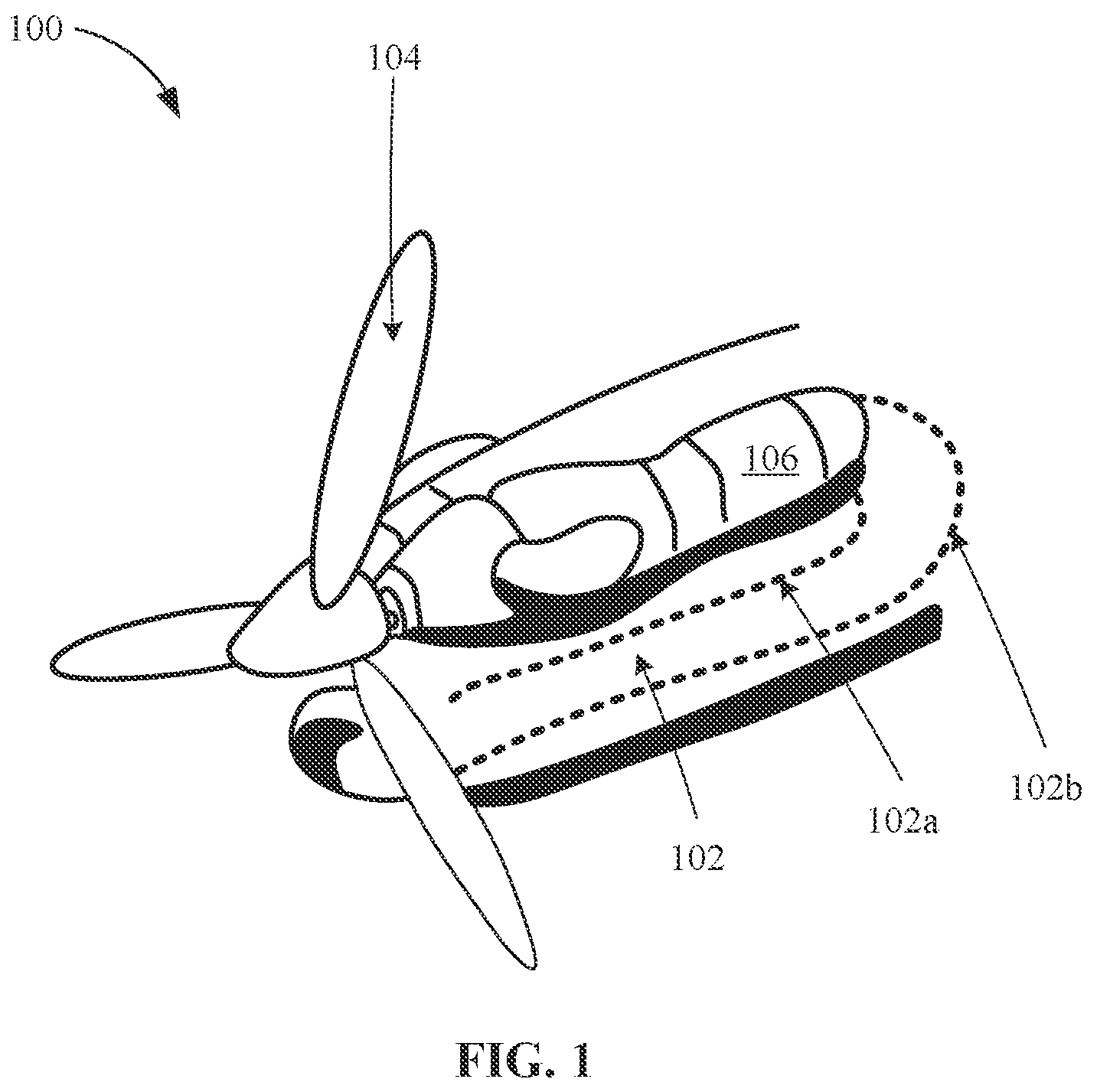 Patent US12129762 — Turbine engine compressor variable geometry system with split actuation — Figure 1