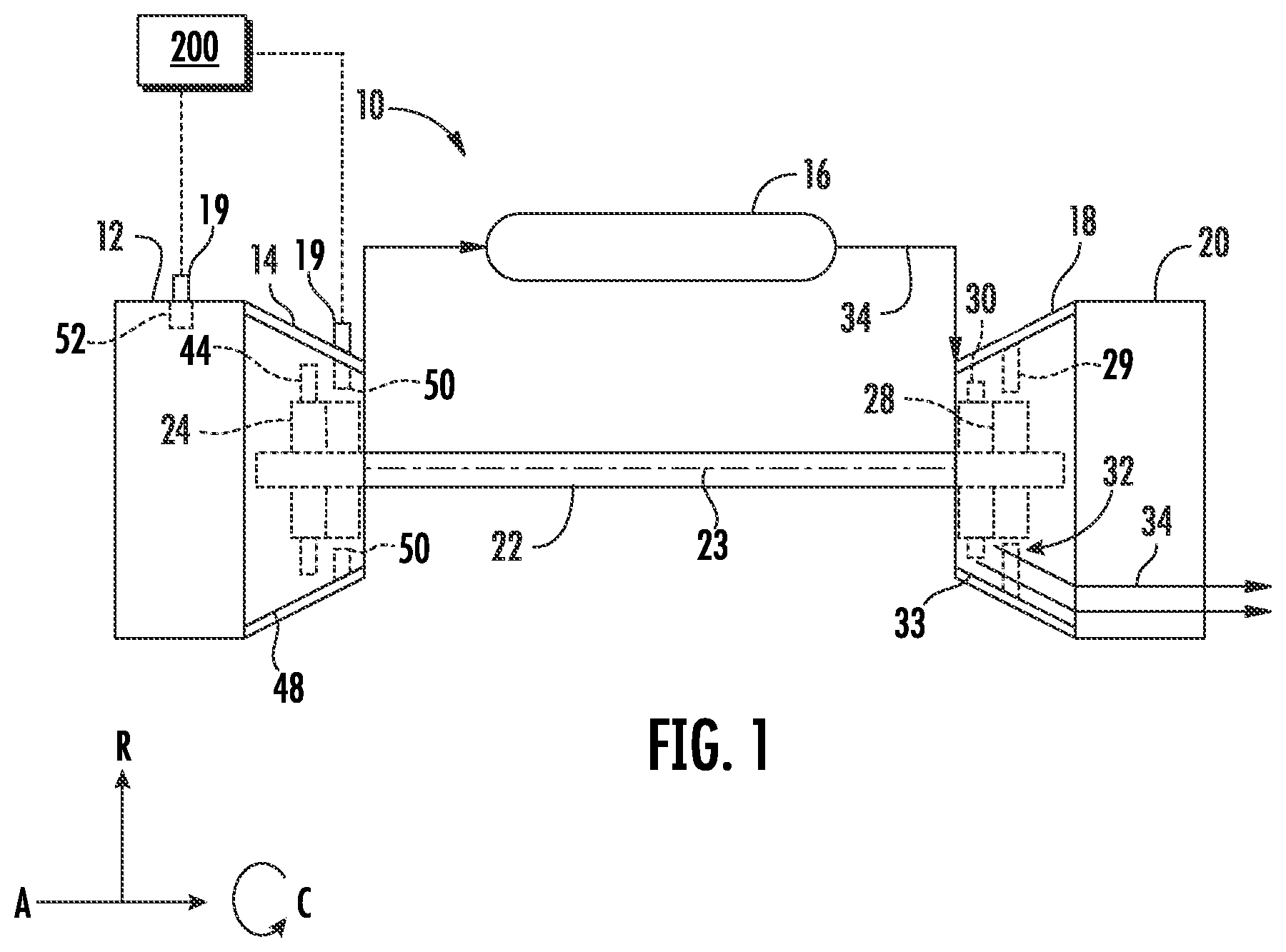 Patent US12129770 — Compressor stator vane airfoils — Figure 1