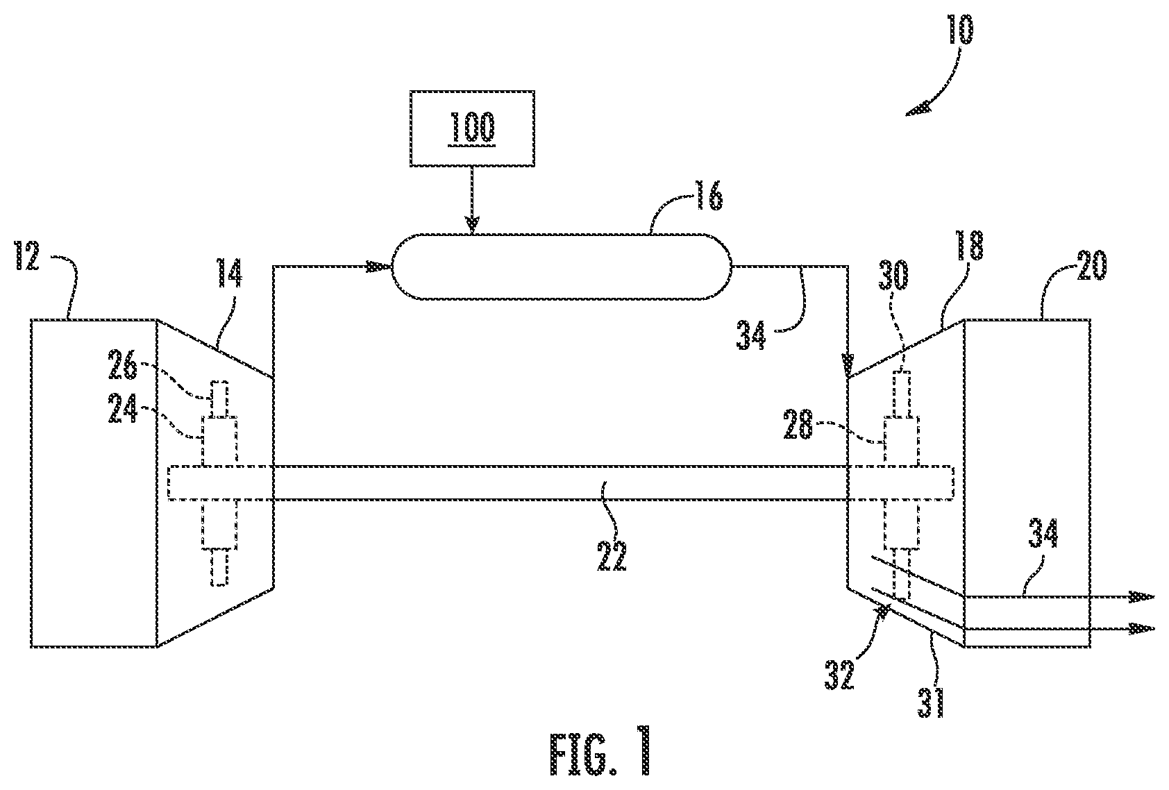 Patent US12129799 Figure 1 – Thermal radiation shield for a gaseous fuel circuit