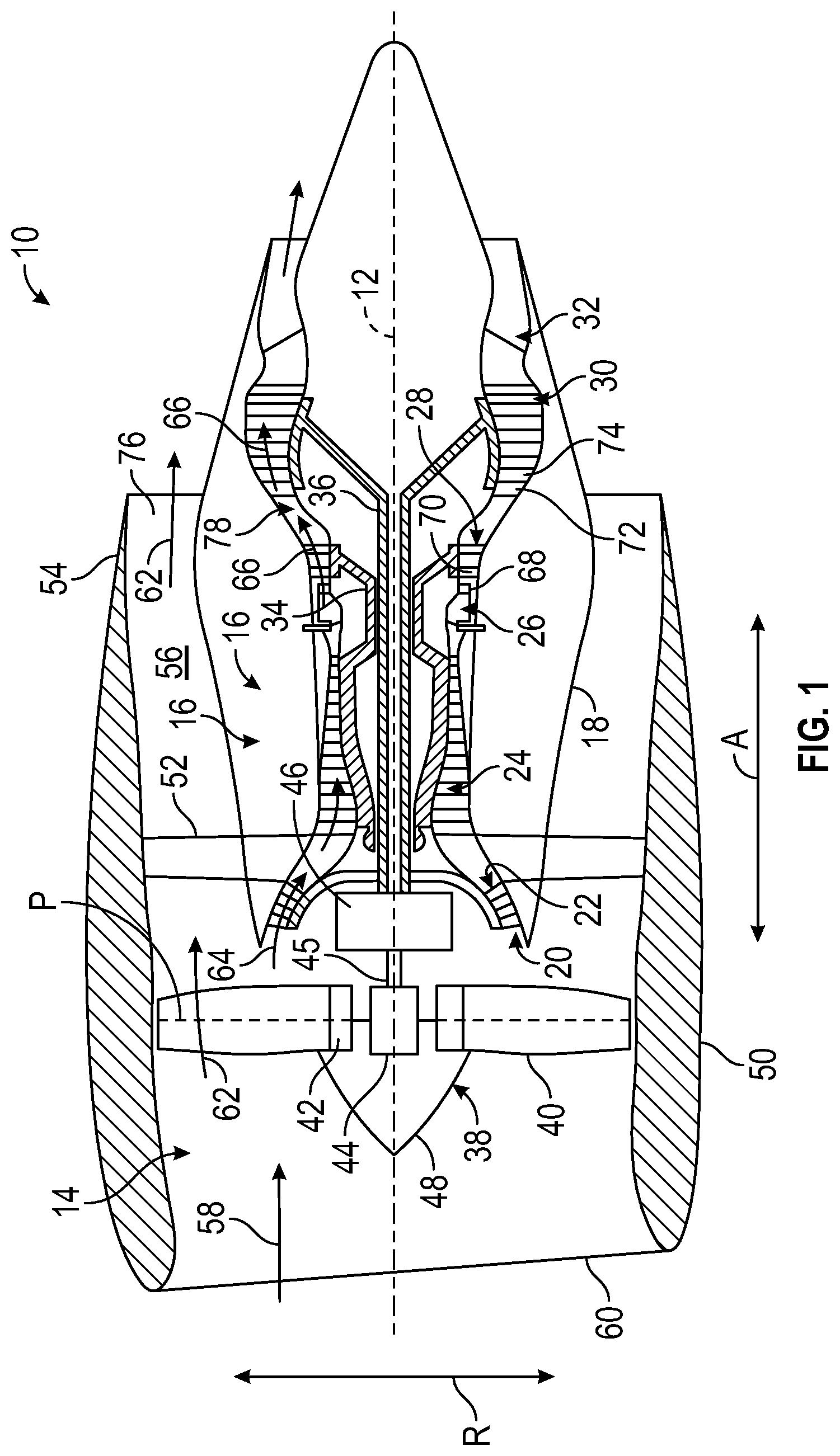 Patent US12129800 — Fuel nozzle valve seals for high temperature — Figure 1
