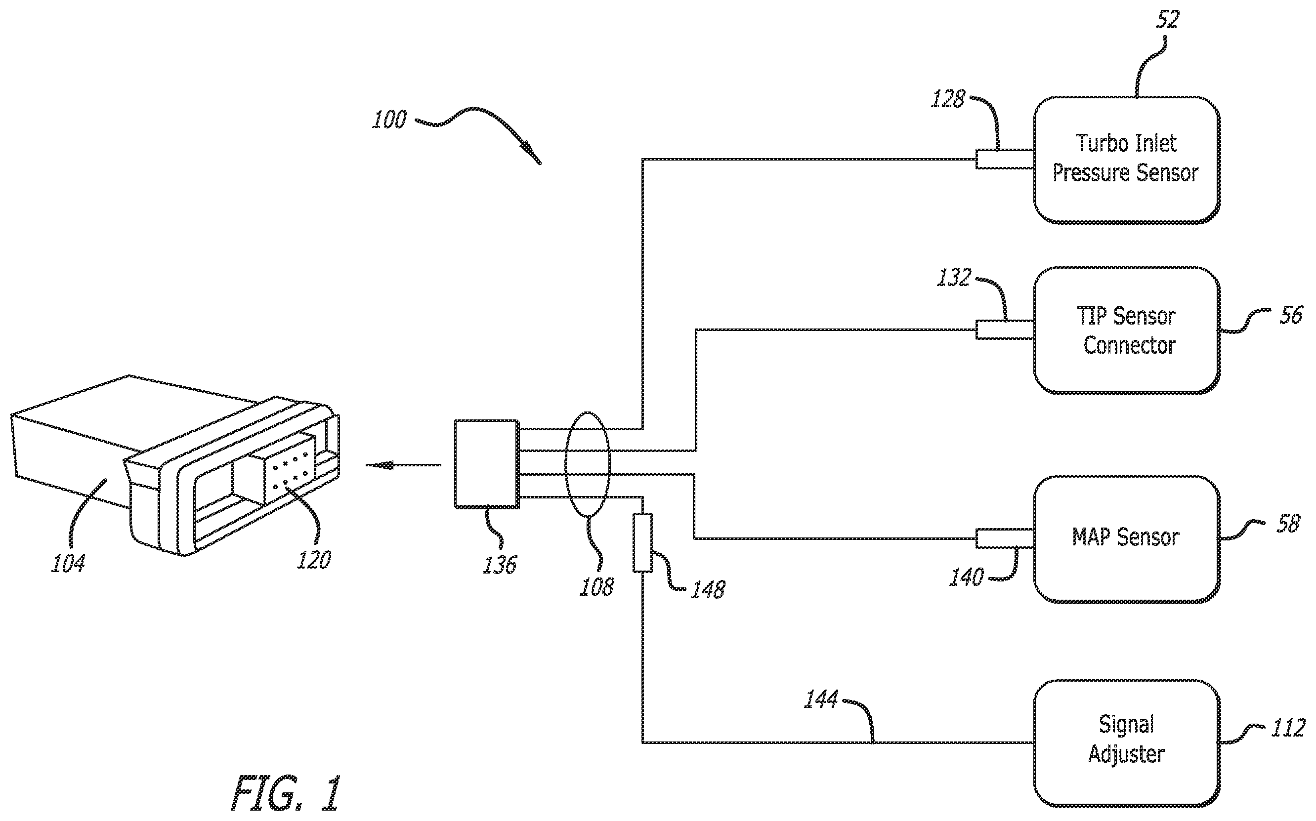 Patent US12129806 — Turbo-boost control system — Figure 1
