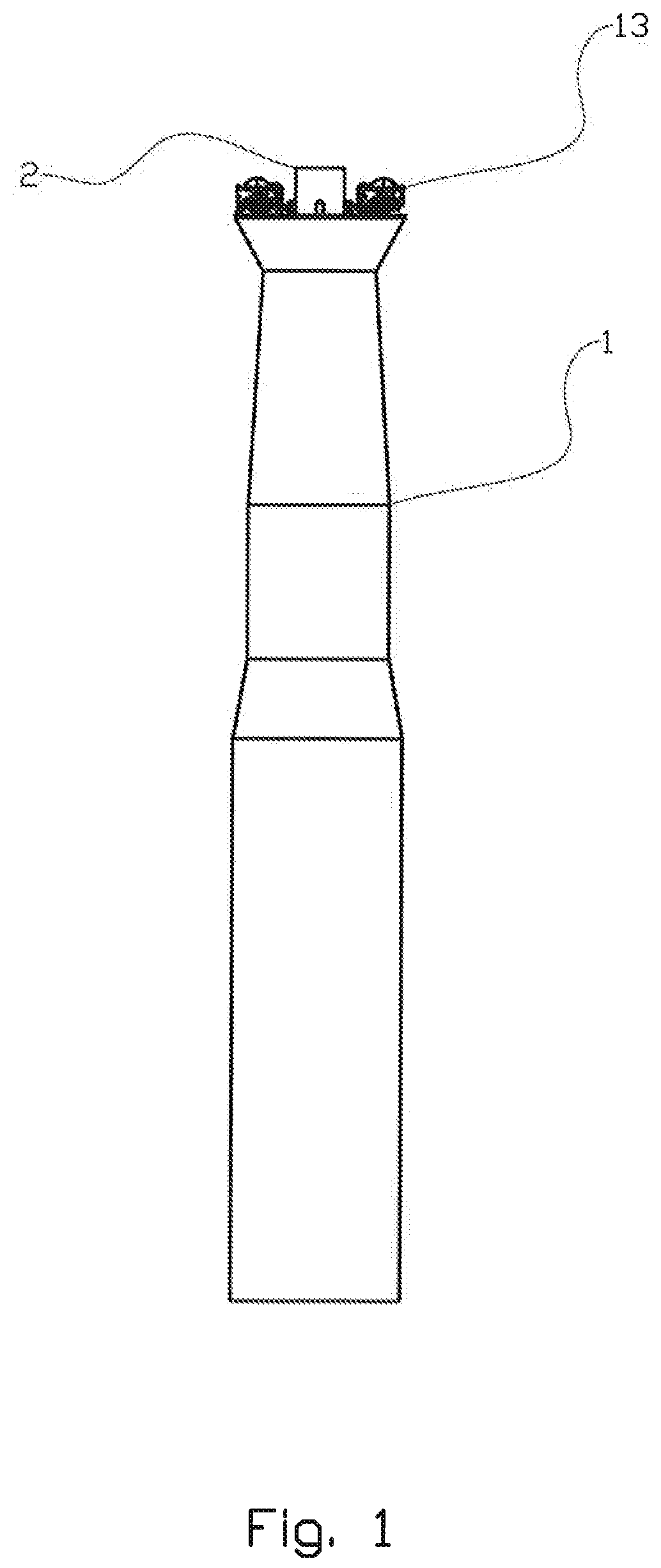 Patent US12129824 — Method for installing an offshore wind turbine and a substructure for an offshore wind turbine — Figure 1
