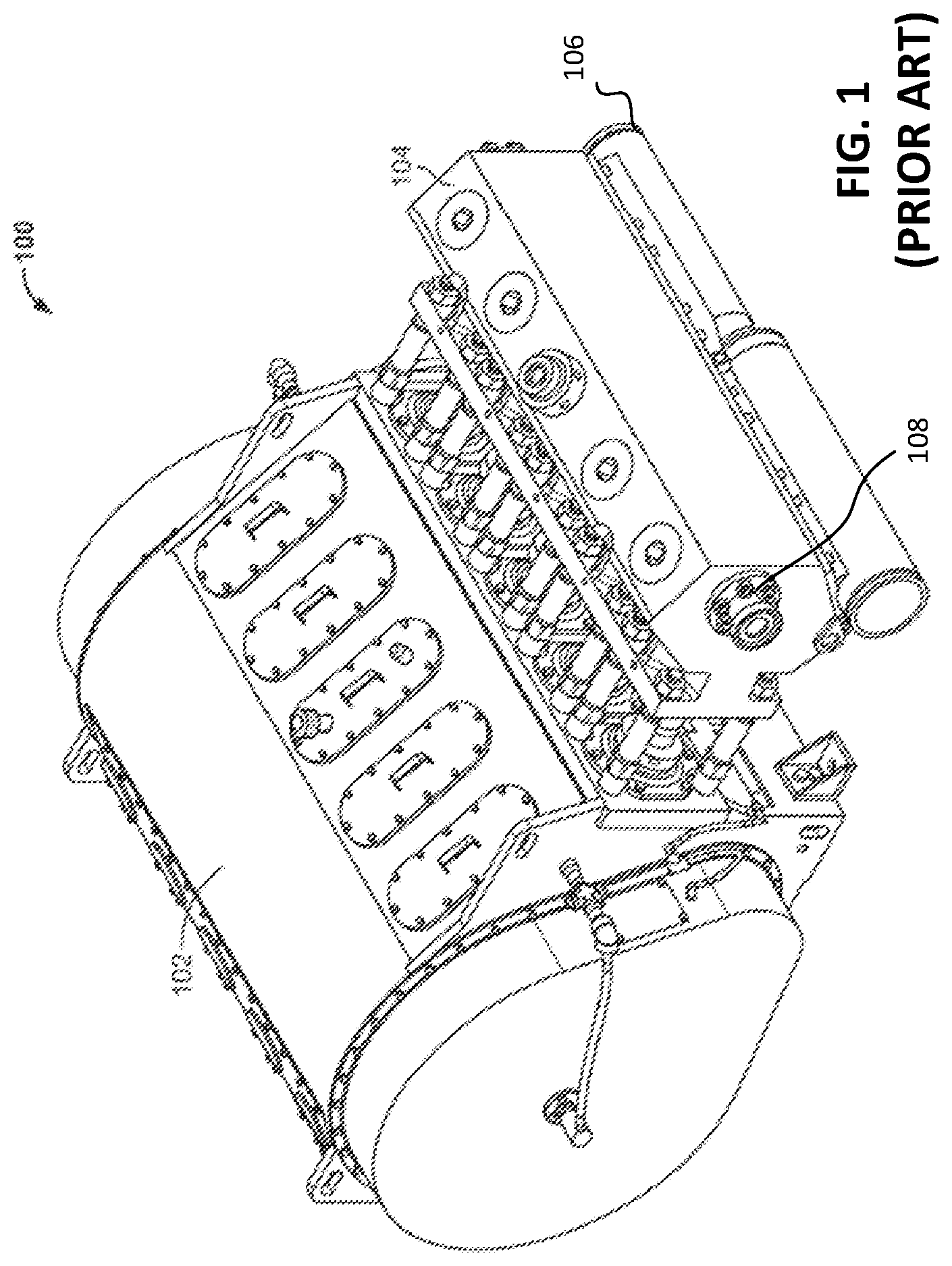 Patent US12129847 — Cradle plate for high pressure reciprocating pumps — Figure 1