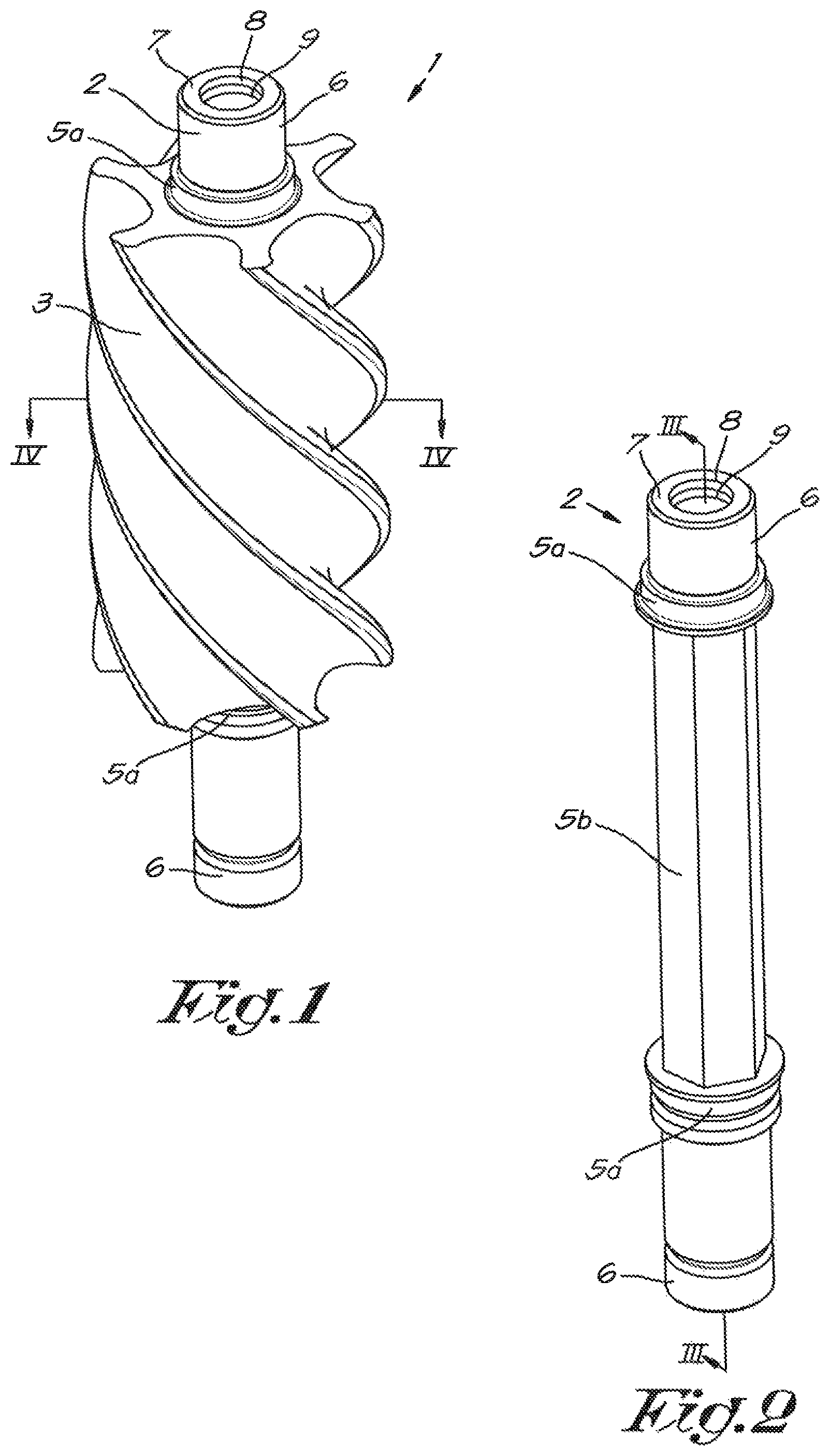 Patent US12129850 — Screw rotor and method for manufacturing such screw rotor — Figure 1