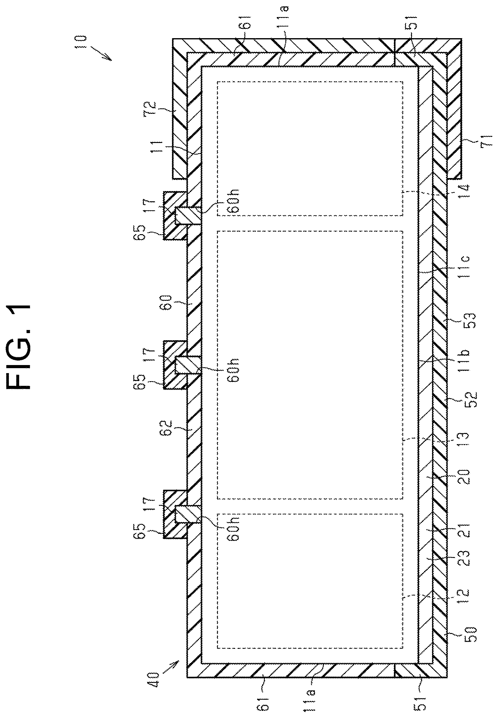 Patent US12129855 — Sound absorbing cover and vibration insulating support for an electric compressor — Figure 1
